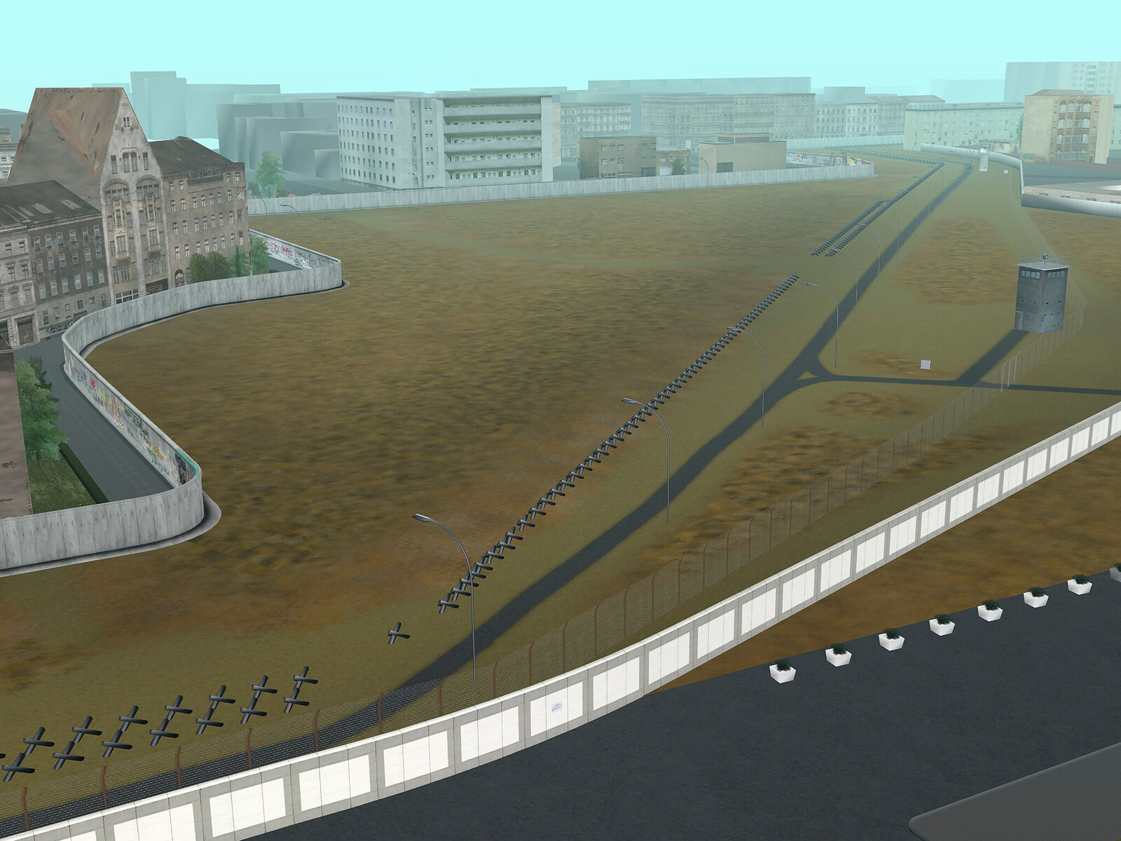 Virtual Berlin Wall by Tamiko Thiel, 2021