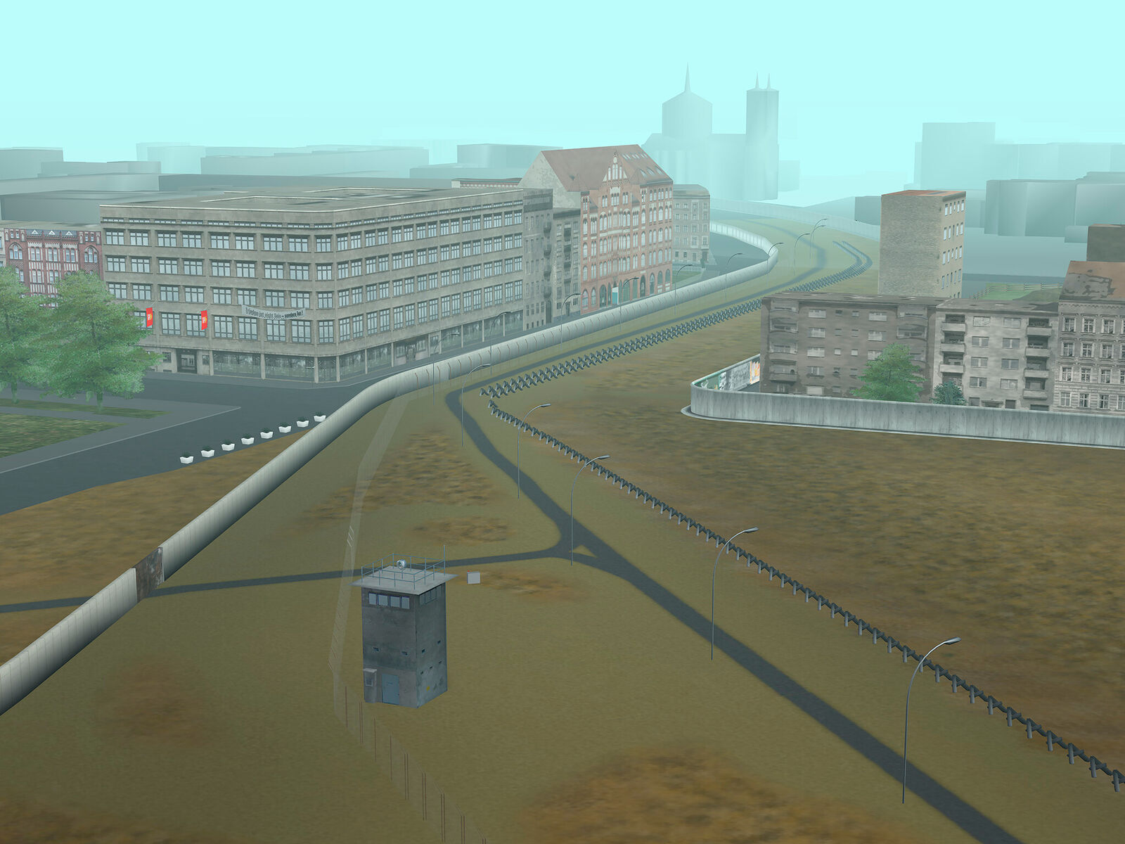 Virtual Berlin Wall by Tamiko Thiel, 2021