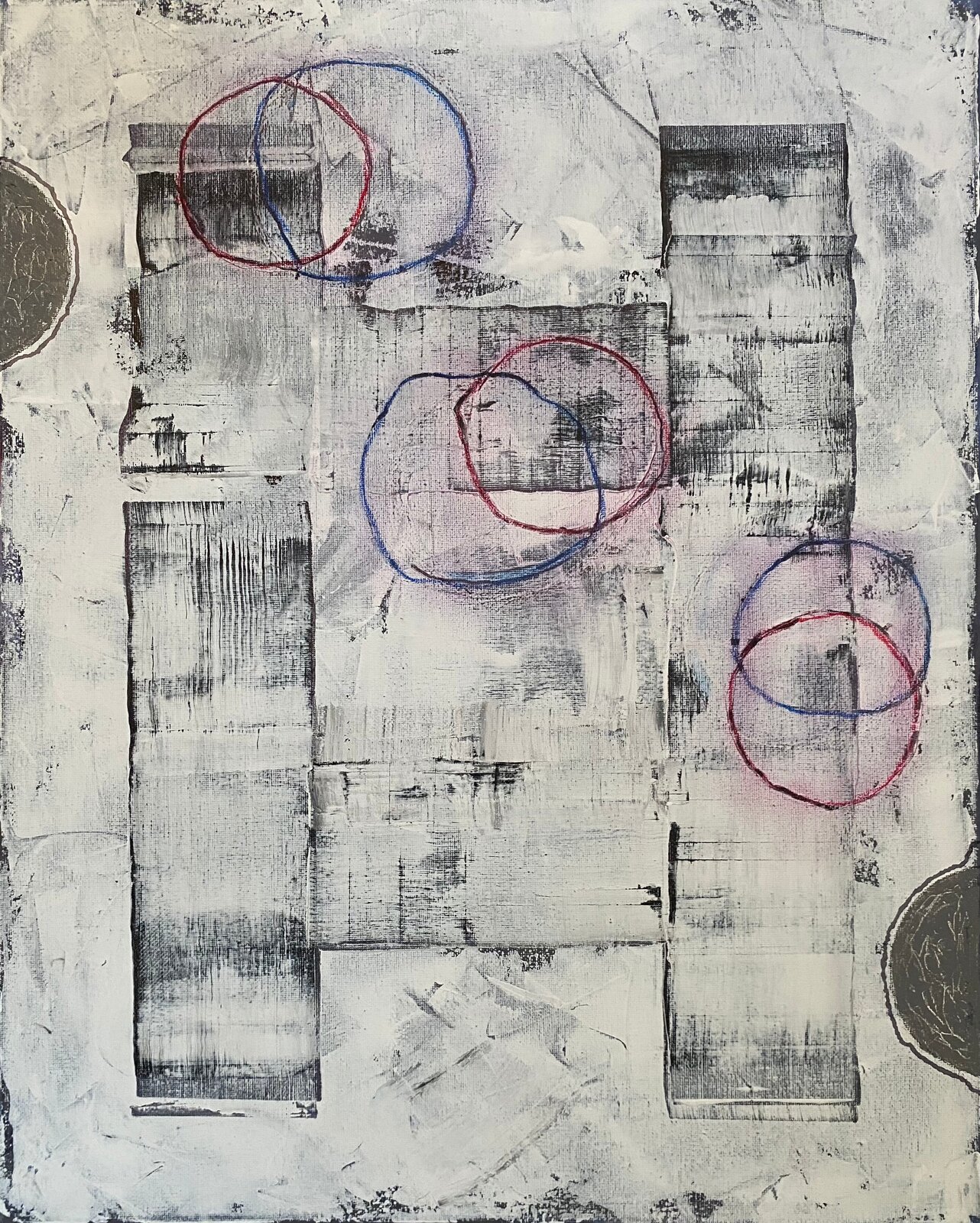 A piece of art that is on a piece of paper.