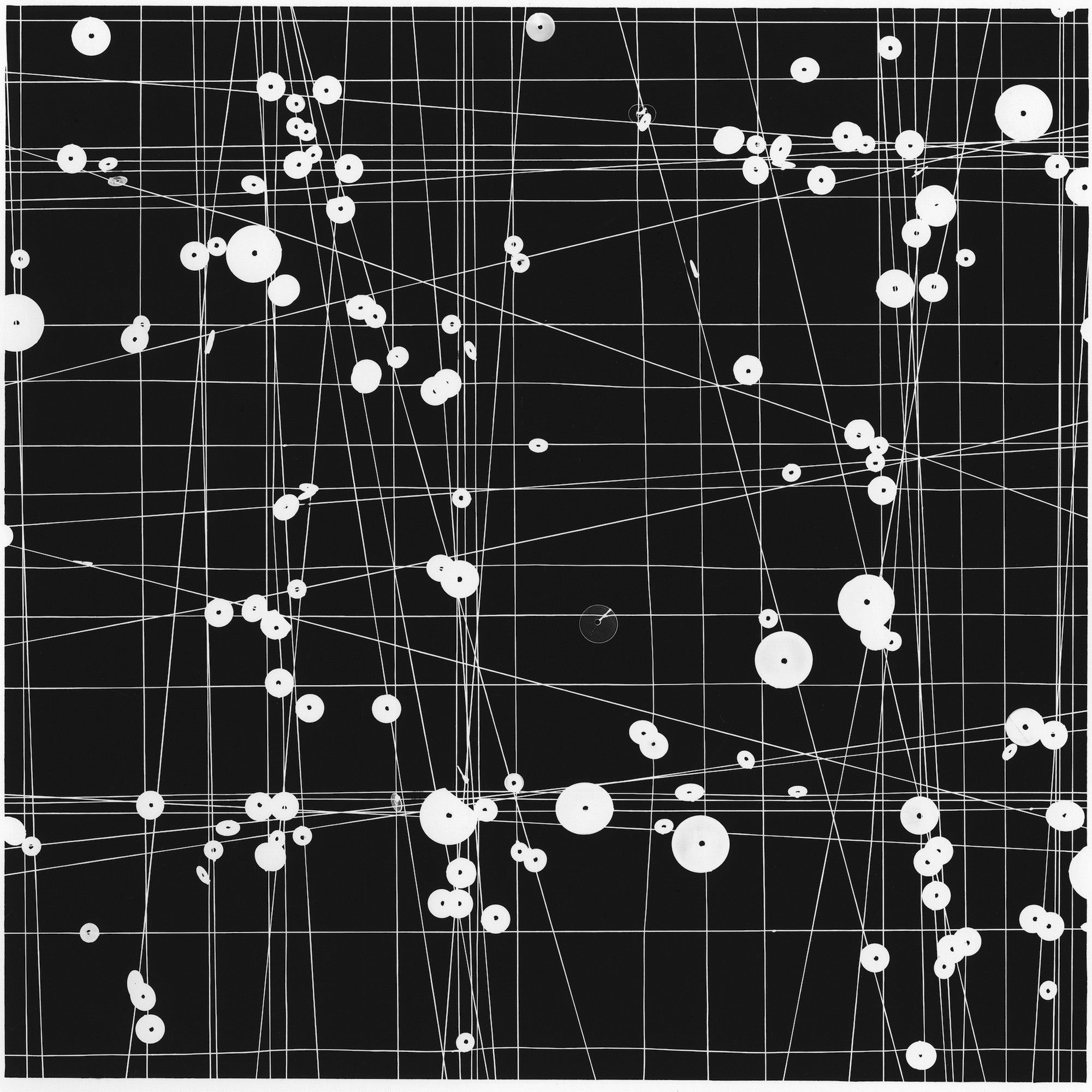 Artwork by Tenesh Webber, Mid Point 3, Made of Black and white photogram 
