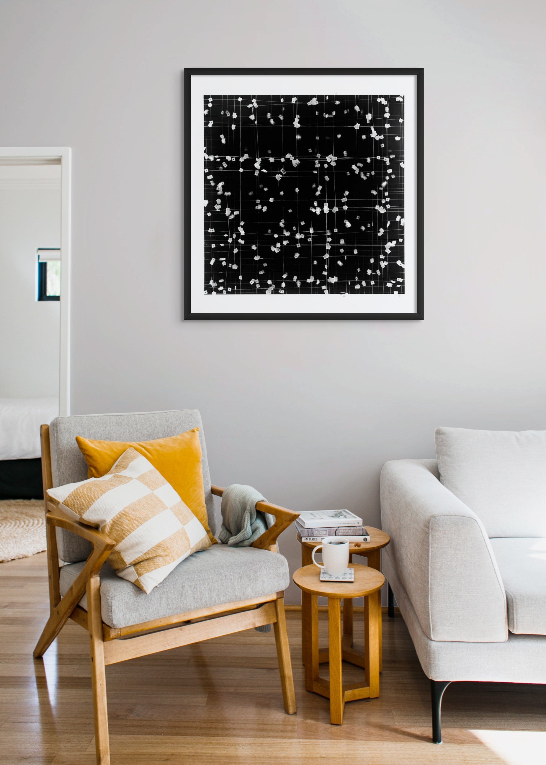 Artwork by Tenesh Webber, To and Fro 2, Made of Giclee Archival inkjet prints on Hahnemuhl paper 