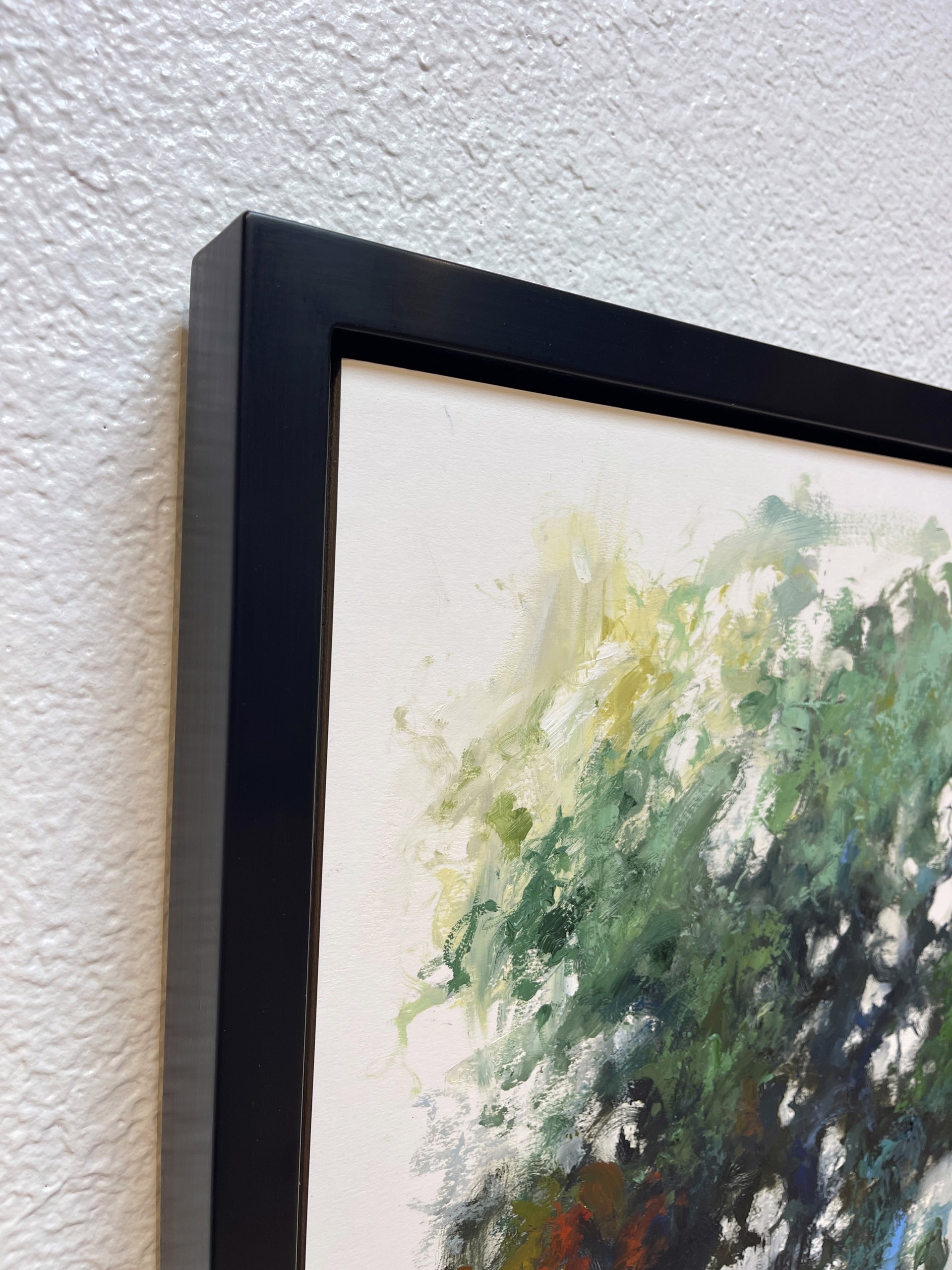 A painting of a tree on a white background.
