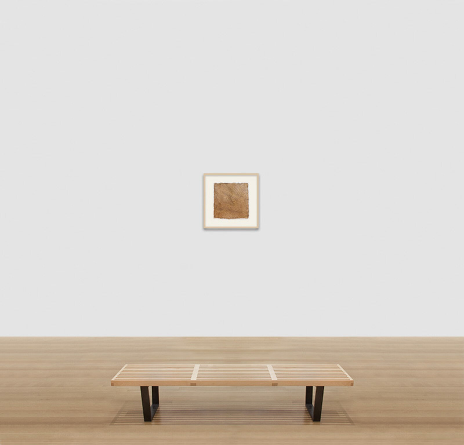 Artwork by Tessa Grundon, Contour Series - Wave Hill, Made of Wax and Earth on Handmade Paper 