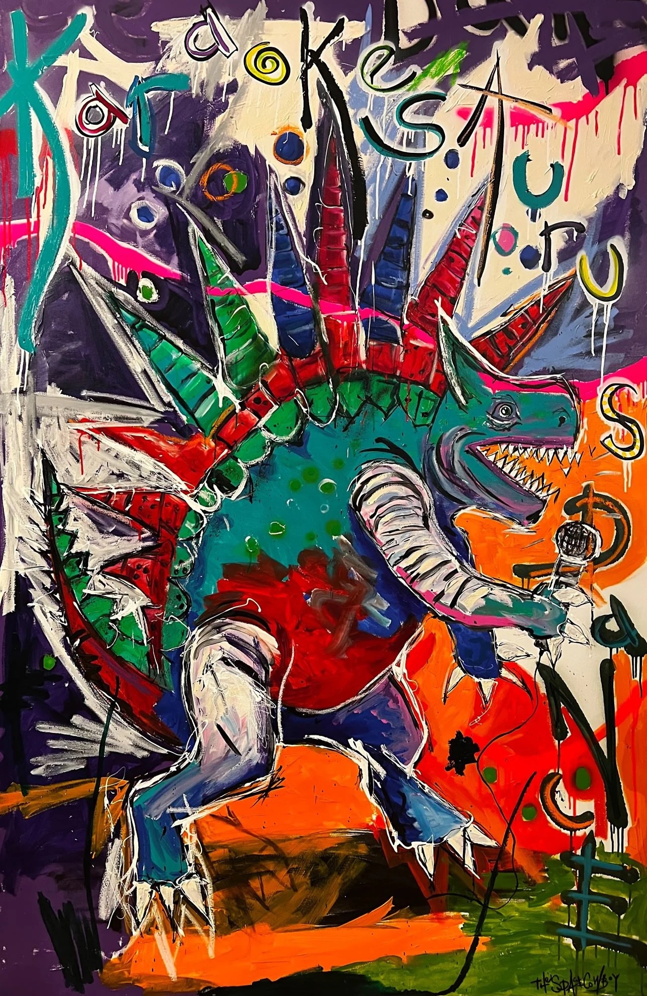 Karaokesaurus by The Space Cowboy, 2025