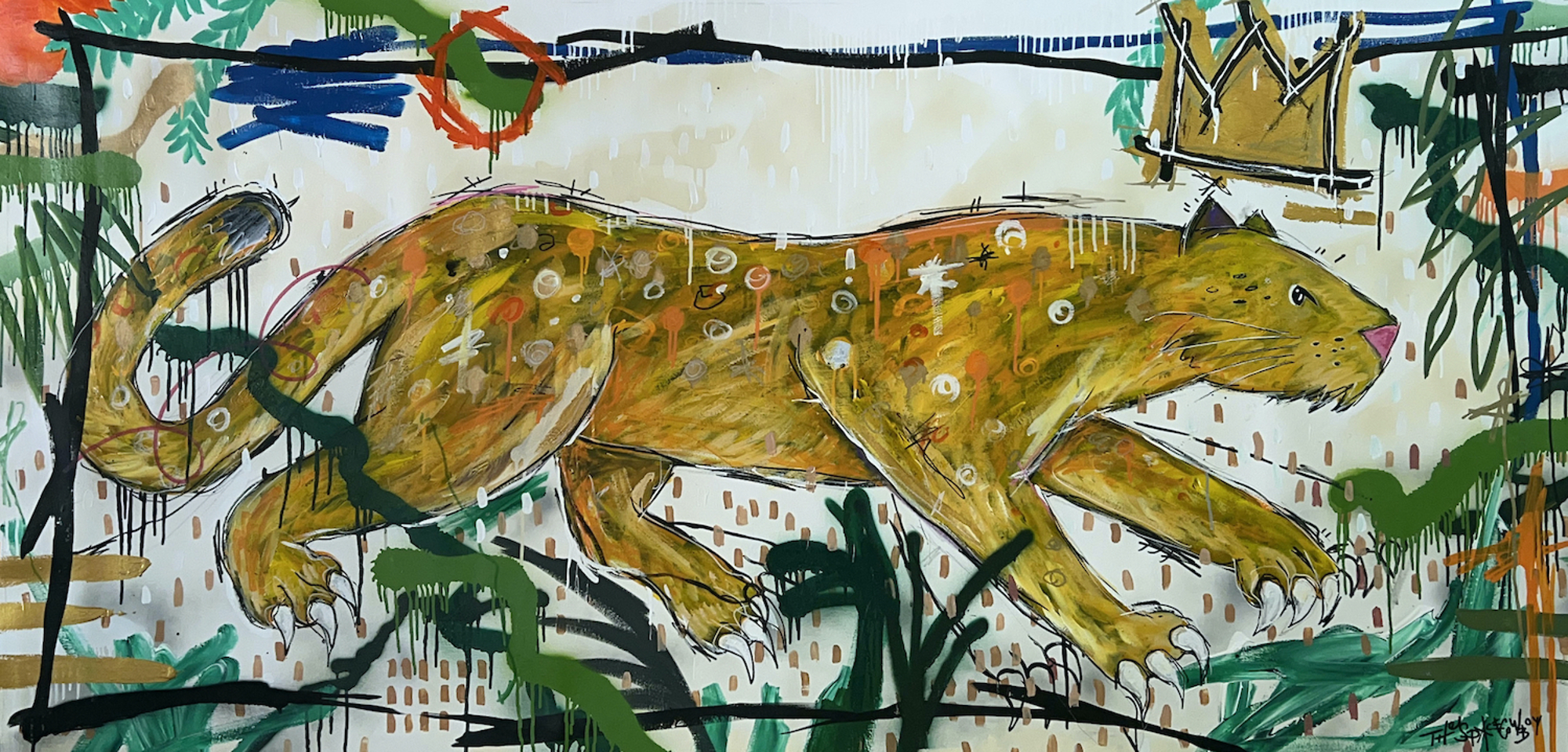 Snow Leopard (Yellow) by The Space Cowboy, 2022