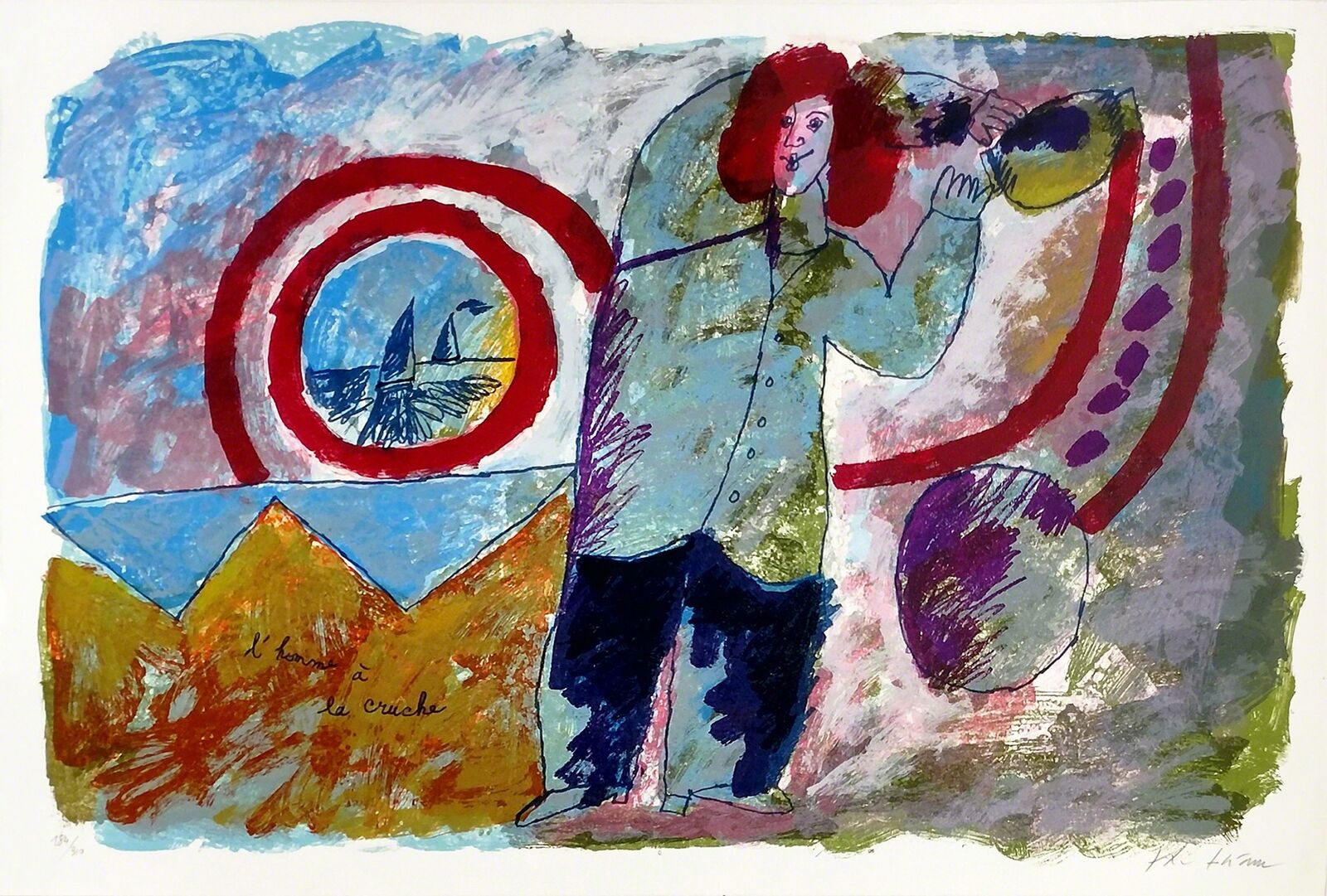L'HOMME A LA CRUCHE by Théo Tobiasse, null