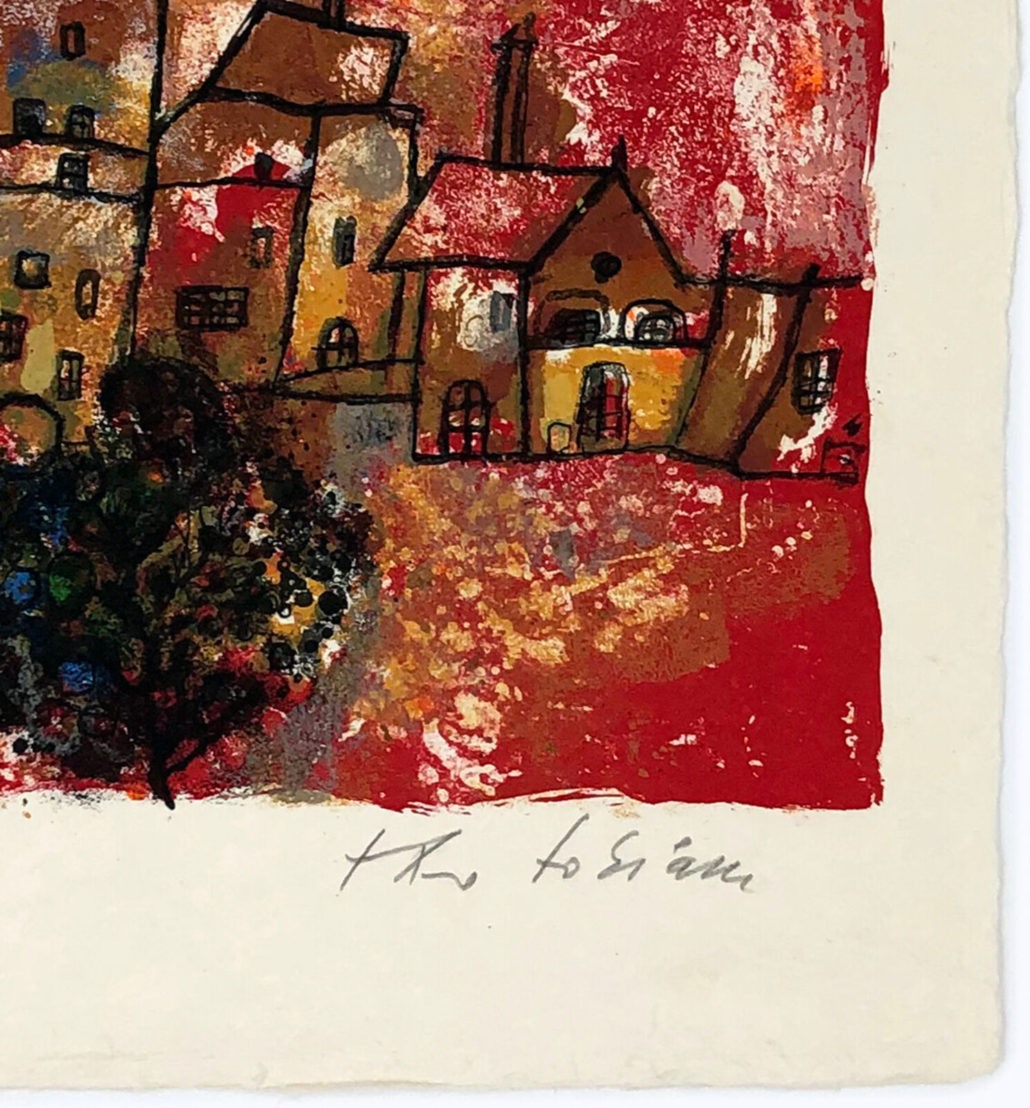 Artwork by Théo Tobiasse, Untitled, from The Song of Songs of King Solomon (hand signed lithograph), Made of Lithograph 
