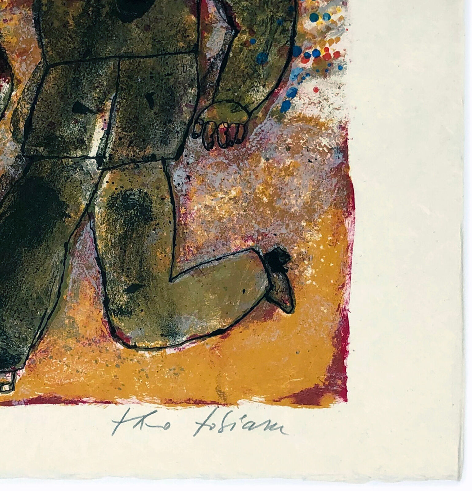 Artwork by Théo Tobiasse, Untitled, from The Song of Songs of King Solomon (hand signed lithograph), Made of Lithograph 