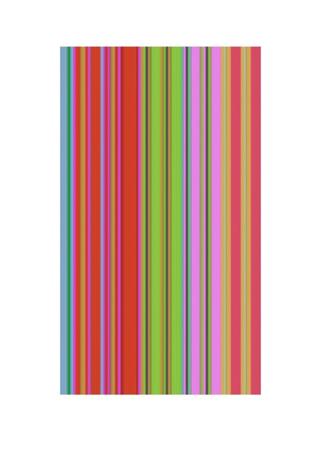 A vibrant abstract composition of vertical stripes in bold, saturated colors.