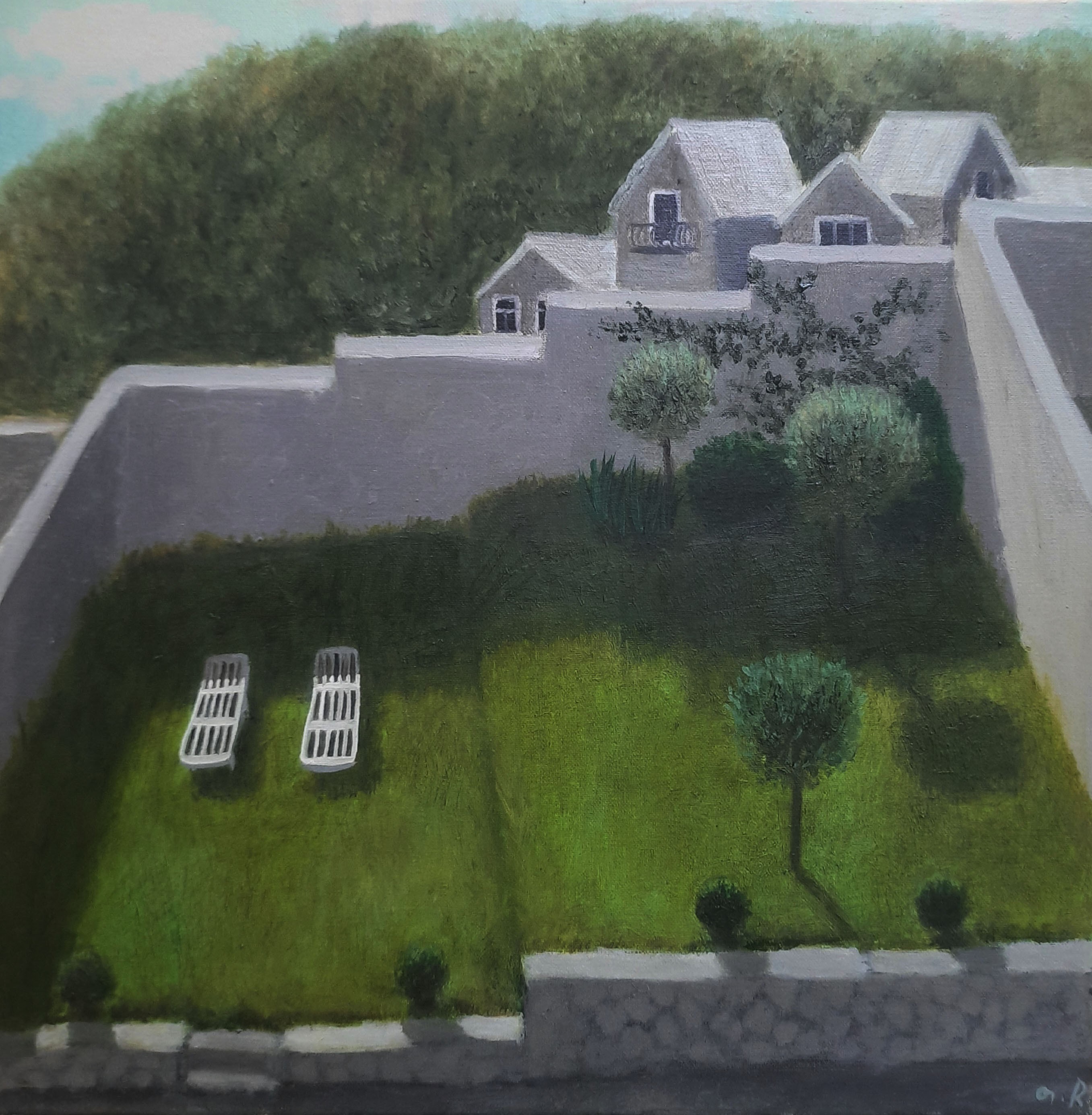 Summer Yard by Tinatin  Chkhikvishvili, 2022