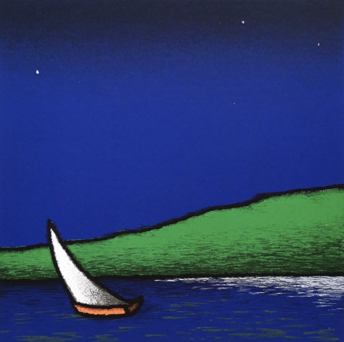 Barca al lago by Tino Stefanoni, 2016