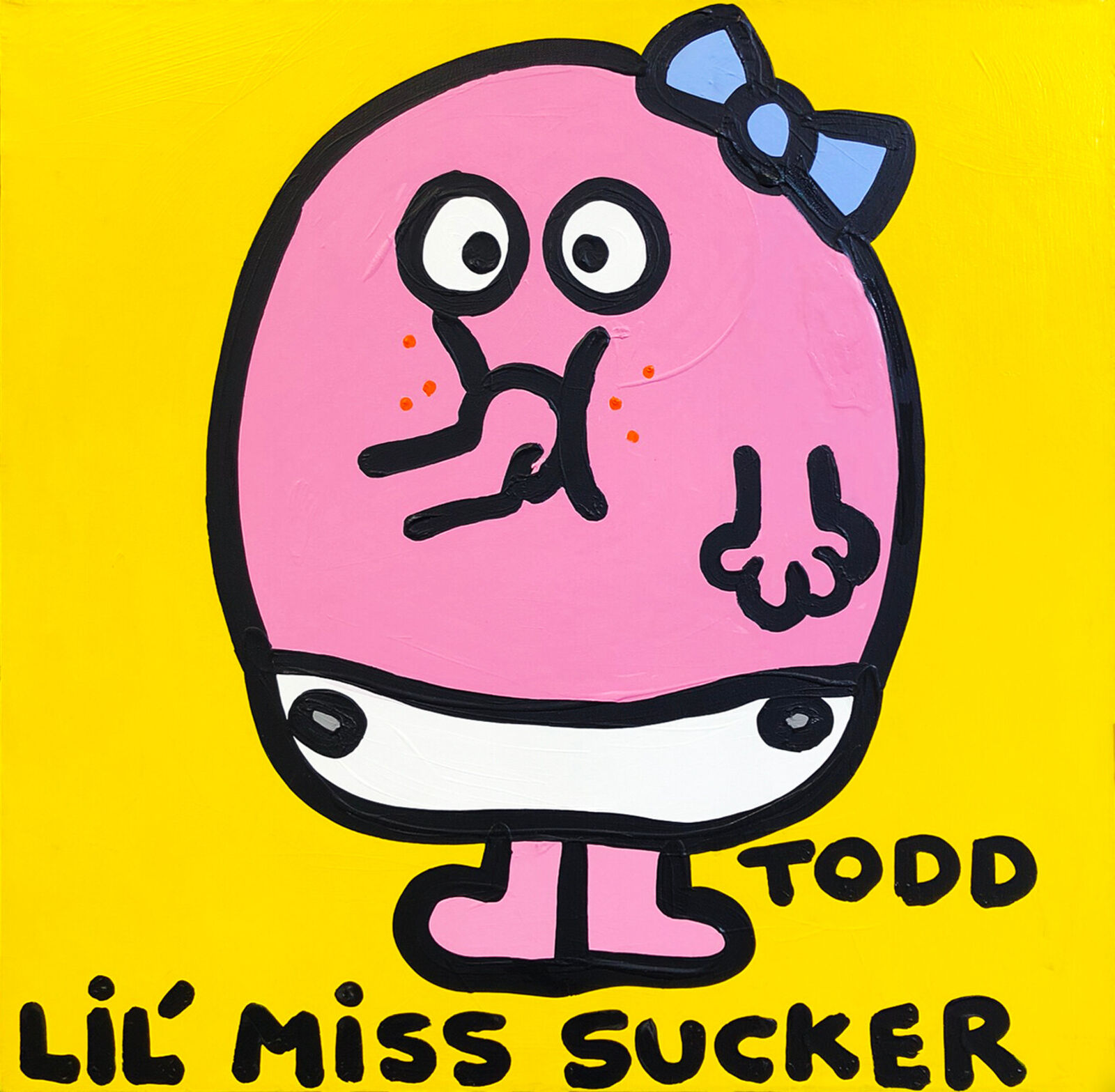 Lil' Miss Sucker (original painting on canvas) by Todd Goldman, null