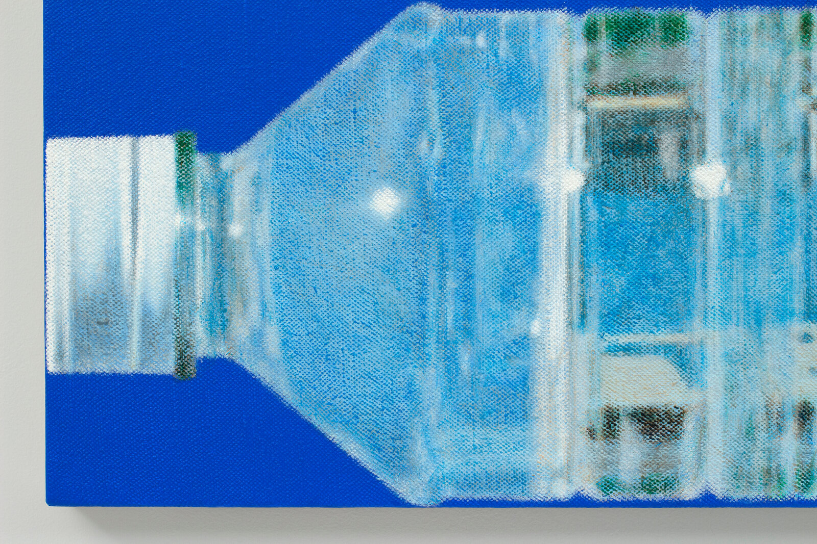 Artwork by Todd Hebert, Bottle (Blue), Made of Acrylic on hemp 