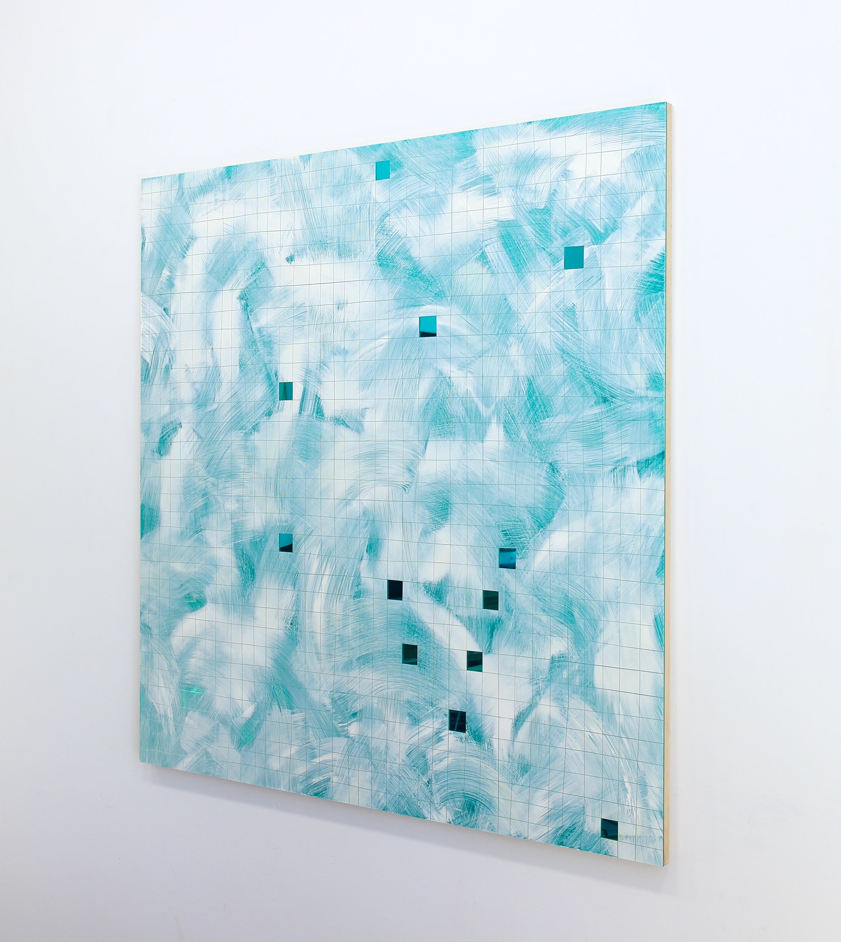 Artwork by Tom Henderson, Chaos & Chance, Made of Oil Paint on reflective cast acrylic 