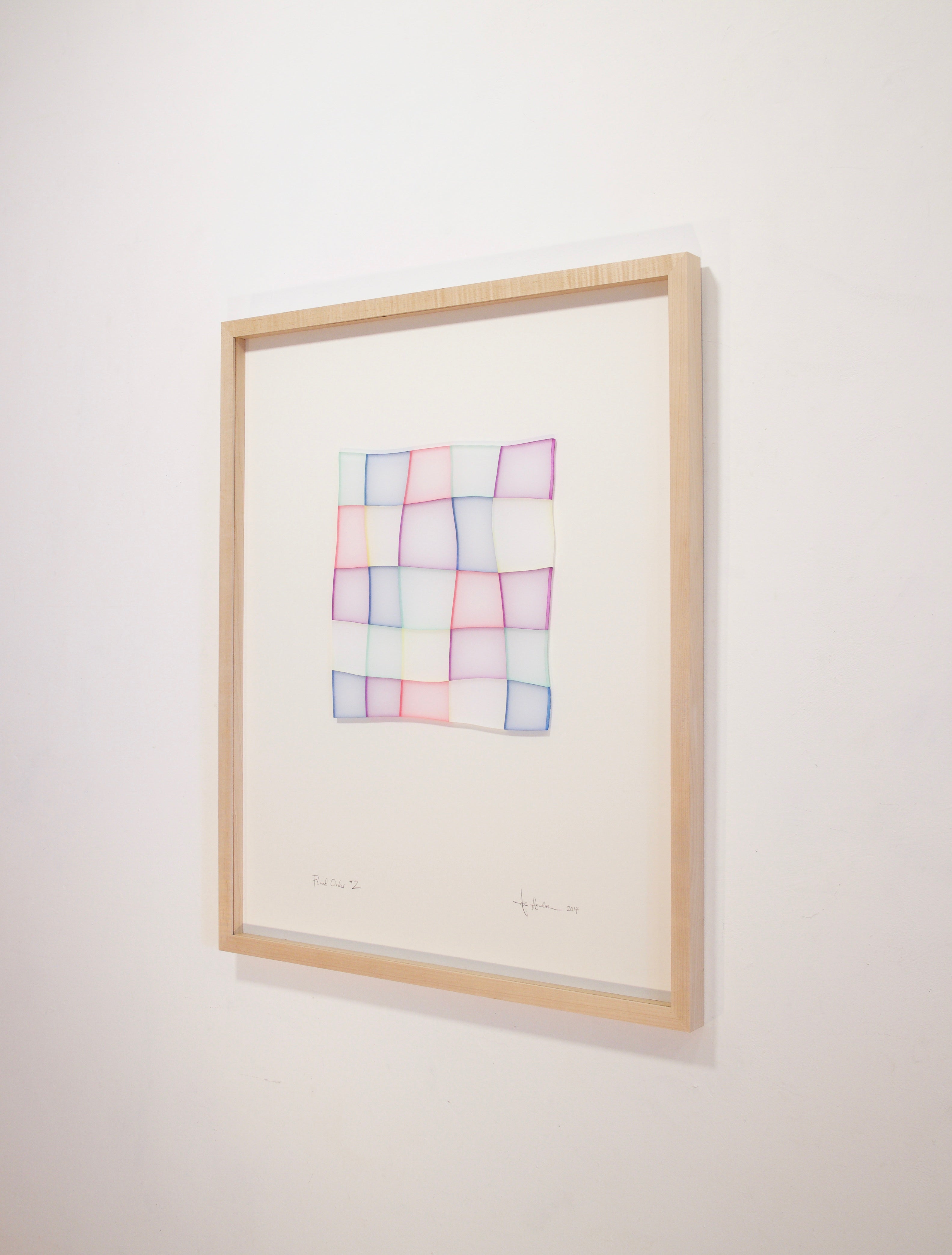 Artwork by Tom Henderson, Fluid Order 2, Made of Ink on cast acrylic 