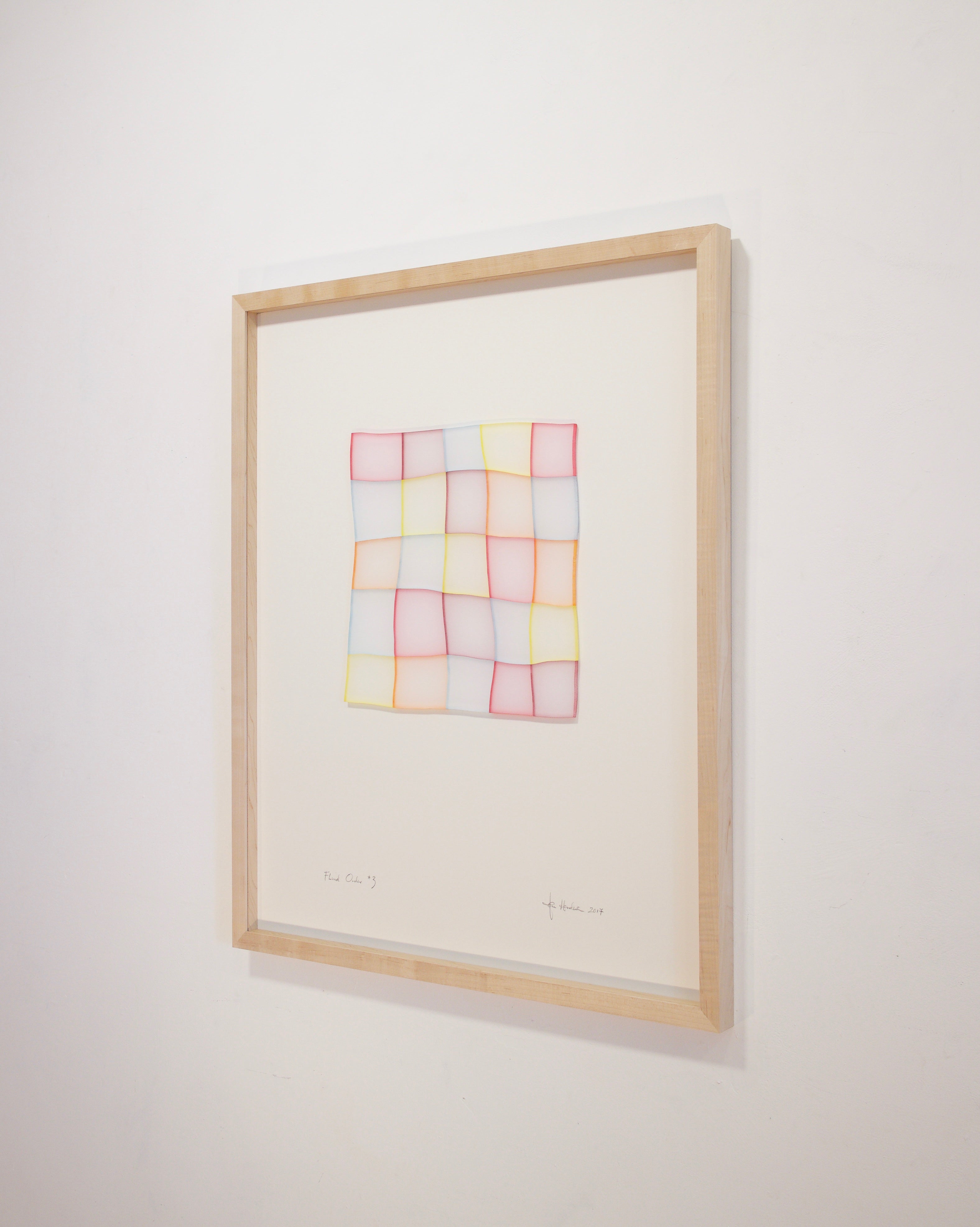 Artwork by Tom Henderson, Fluid Order 3, Made of Ink on cast acrylic 