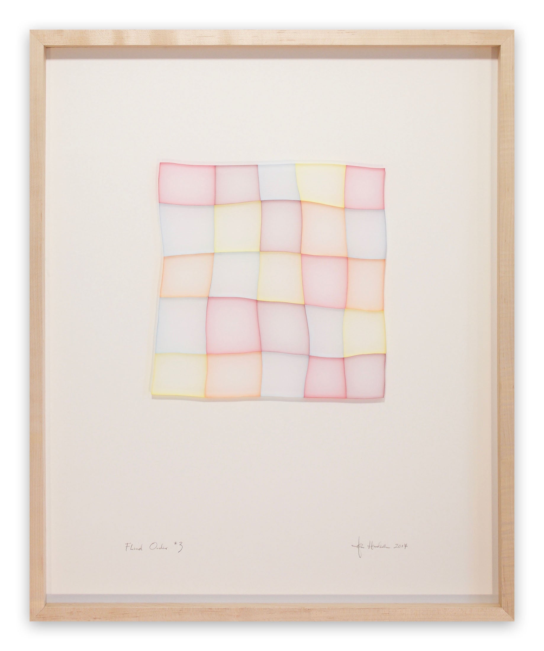 Artwork by Tom Henderson, Fluid Order 3, Made of Ink on cast acrylic 