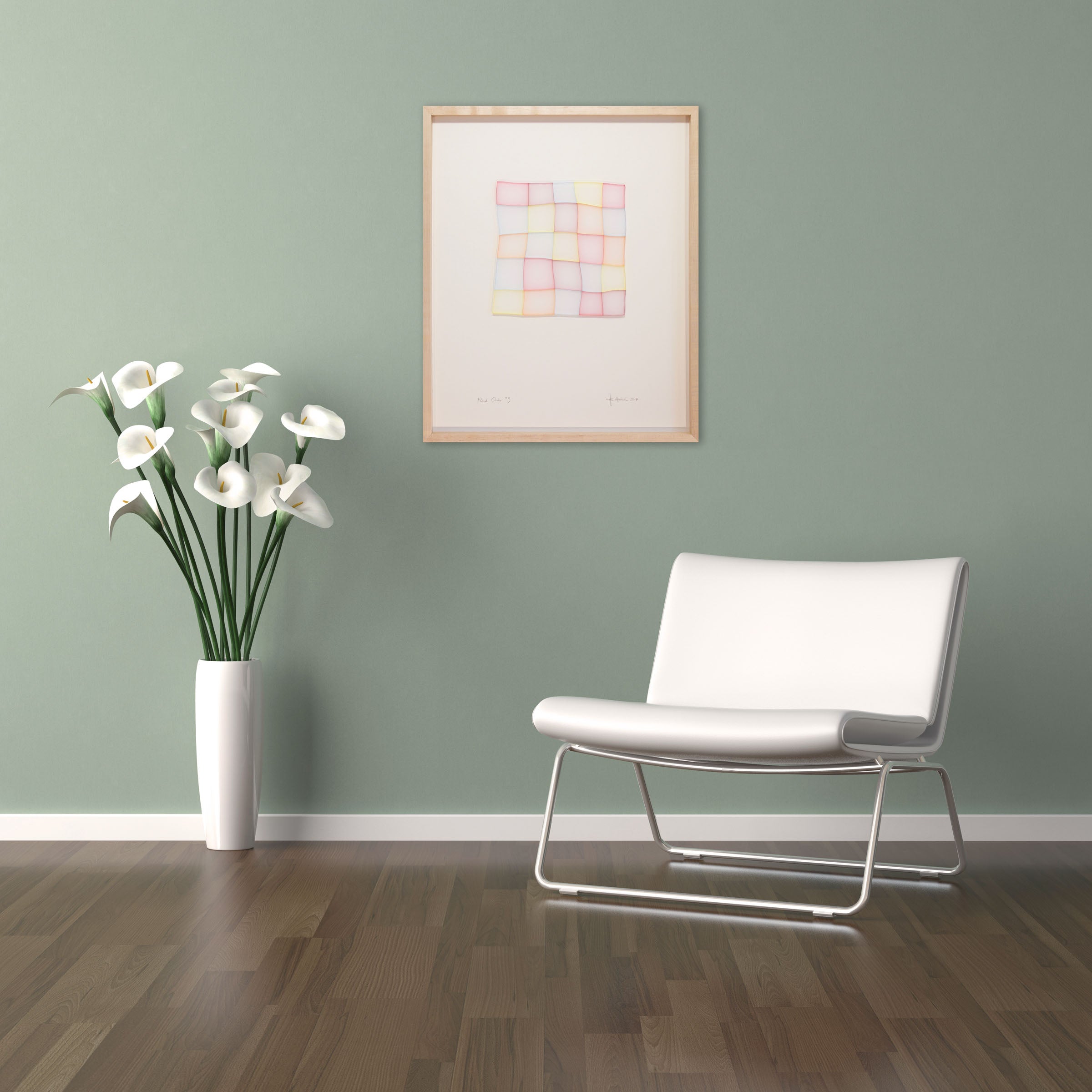 Artwork by Tom Henderson, Fluid Order 3, Made of Ink on cast acrylic 