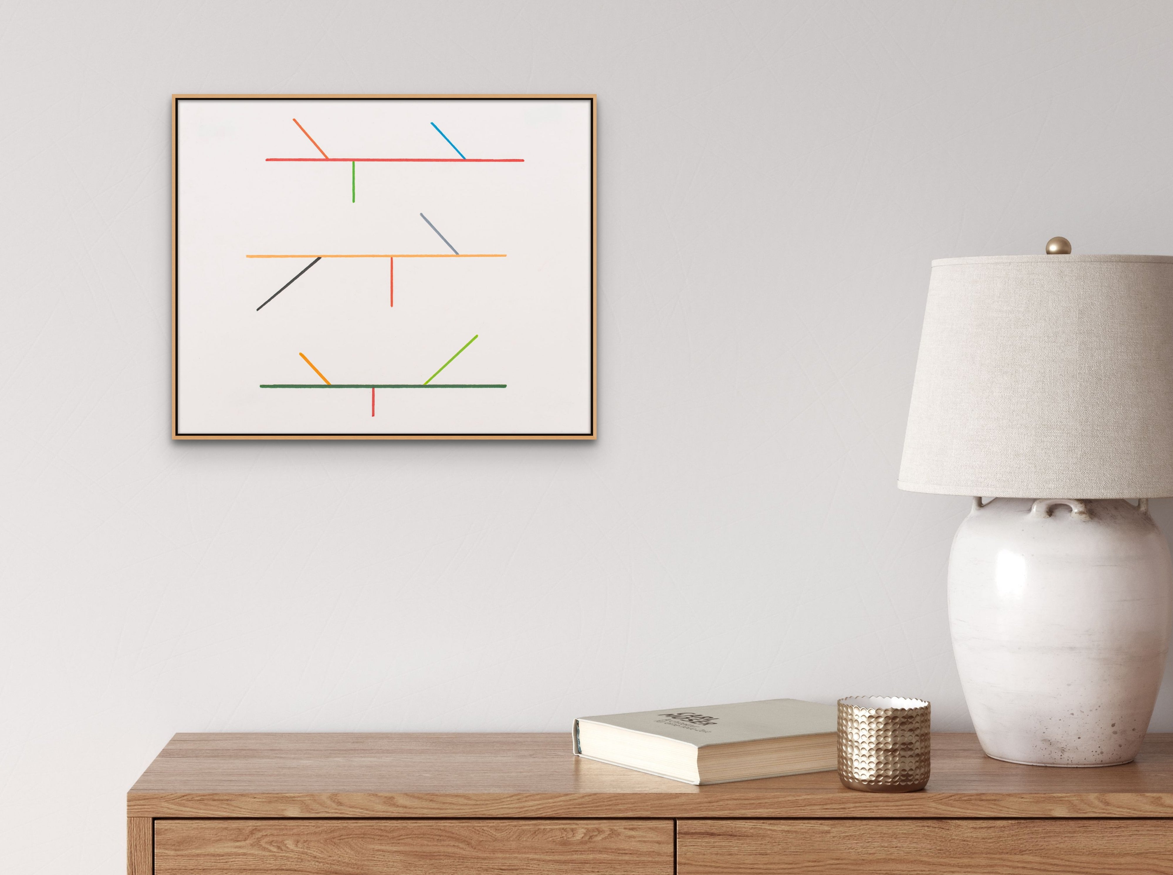 Artwork by Tom McGlynn, Diagram Drawing 2, Made of Colored pencil on paper 