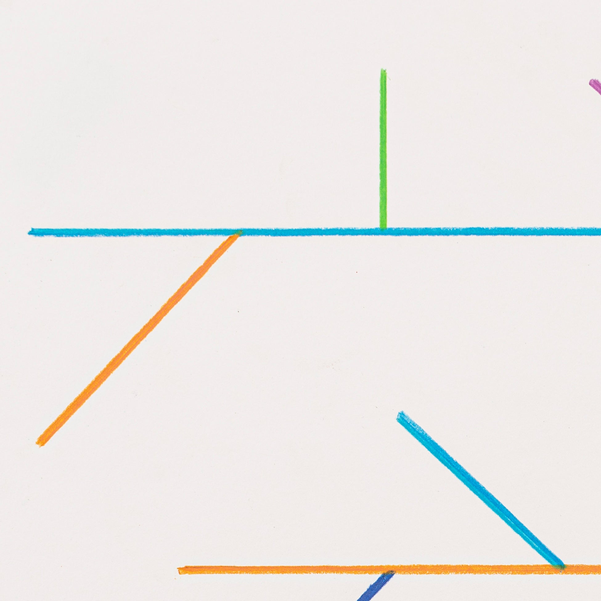 Artwork by Tom McGlynn, Diagram Drawing 3, Made of Colored pencil on paper 