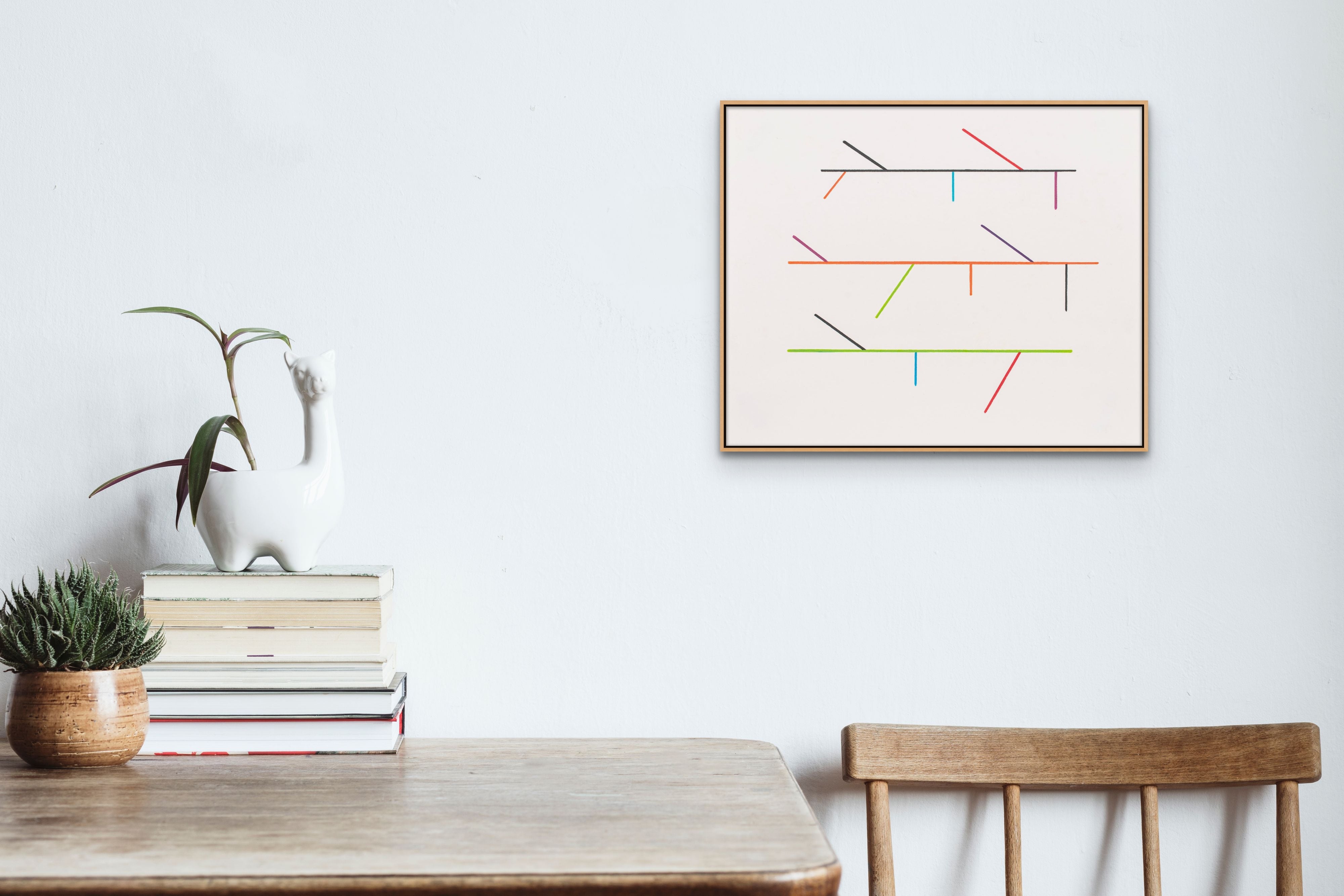 Artwork by Tom McGlynn, Diagram Drawing 5, Made of Colored pencil on paper 