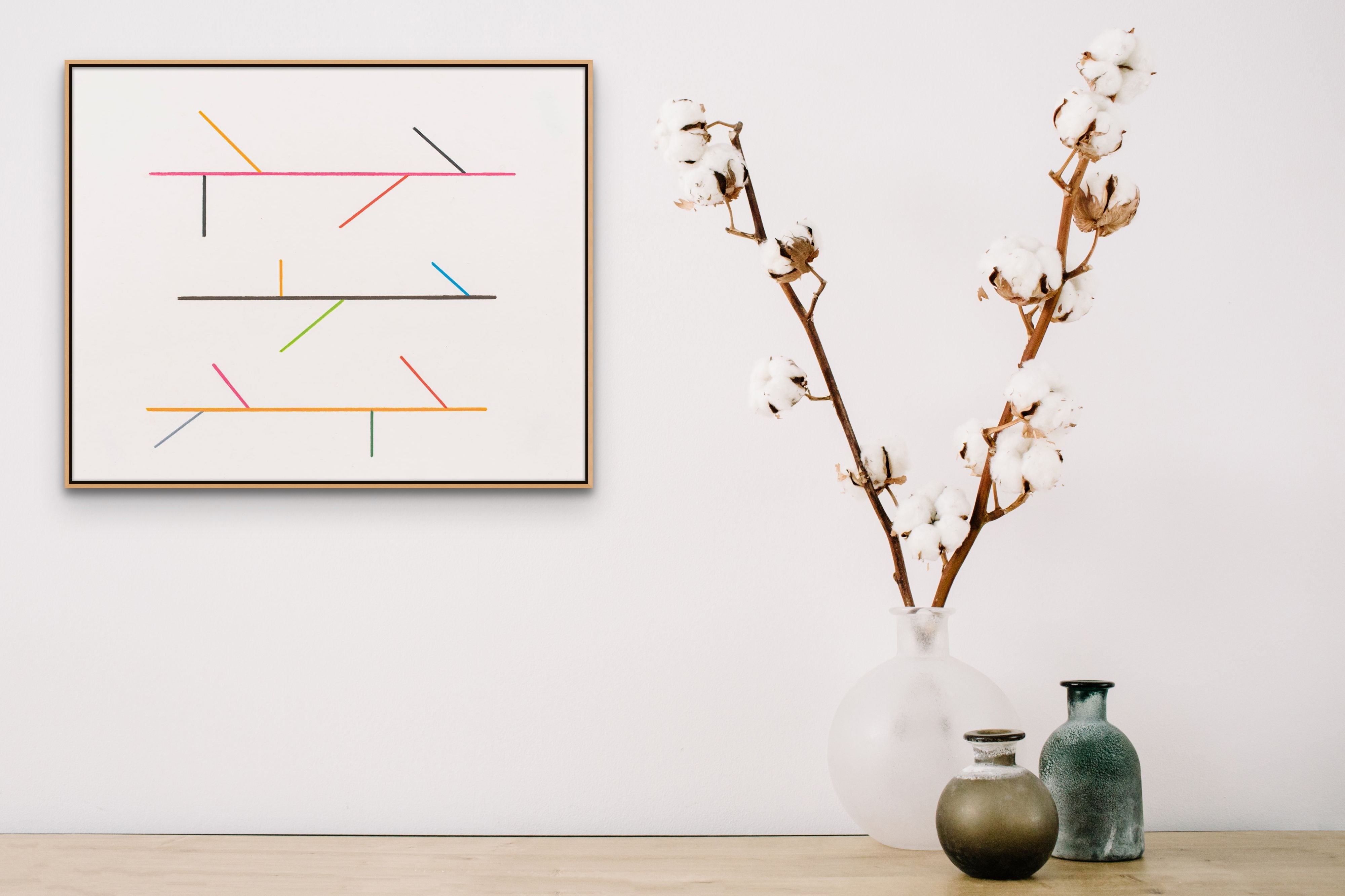 Artwork by Tom McGlynn, Diagram Drawing 9, Made of Colored pencil on paper 