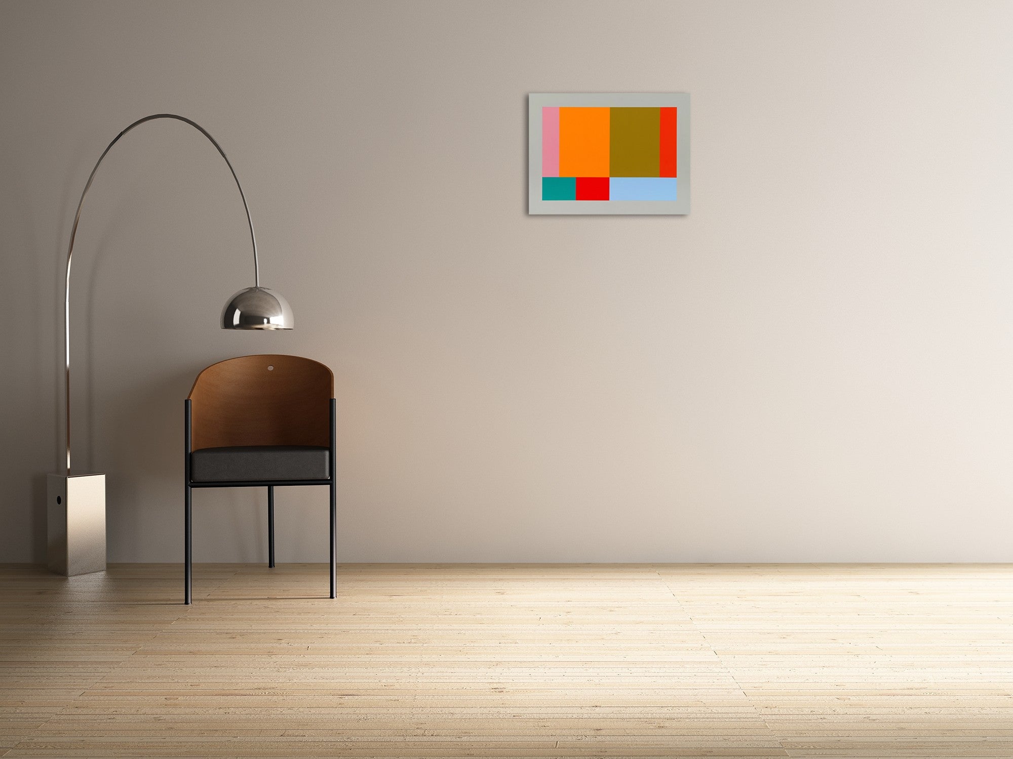 Artwork by Tom McGlynn, Large Test Pattern 3, Made of Acrylic/gouache on wood 