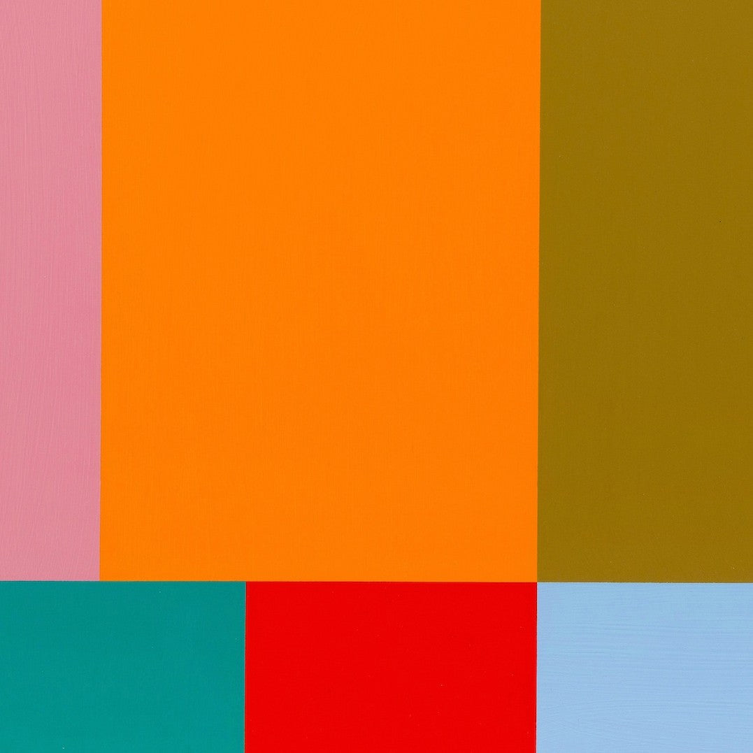 Artwork by Tom McGlynn, Large Test Pattern 3, Made of Acrylic/gouache on wood 