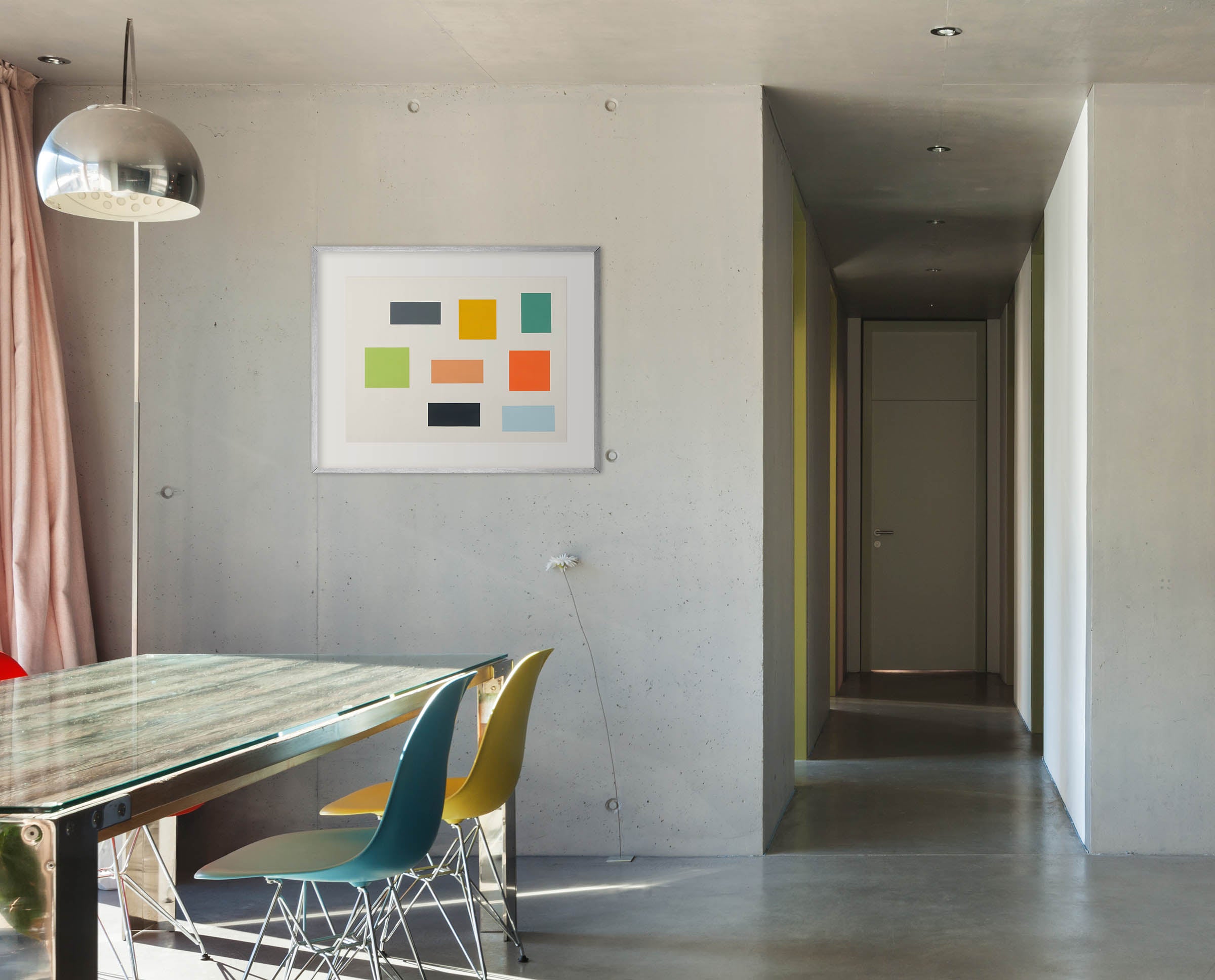 Artwork by Tom McGlynn, Survey 1, Made of Acrylic on Fabriano paper 