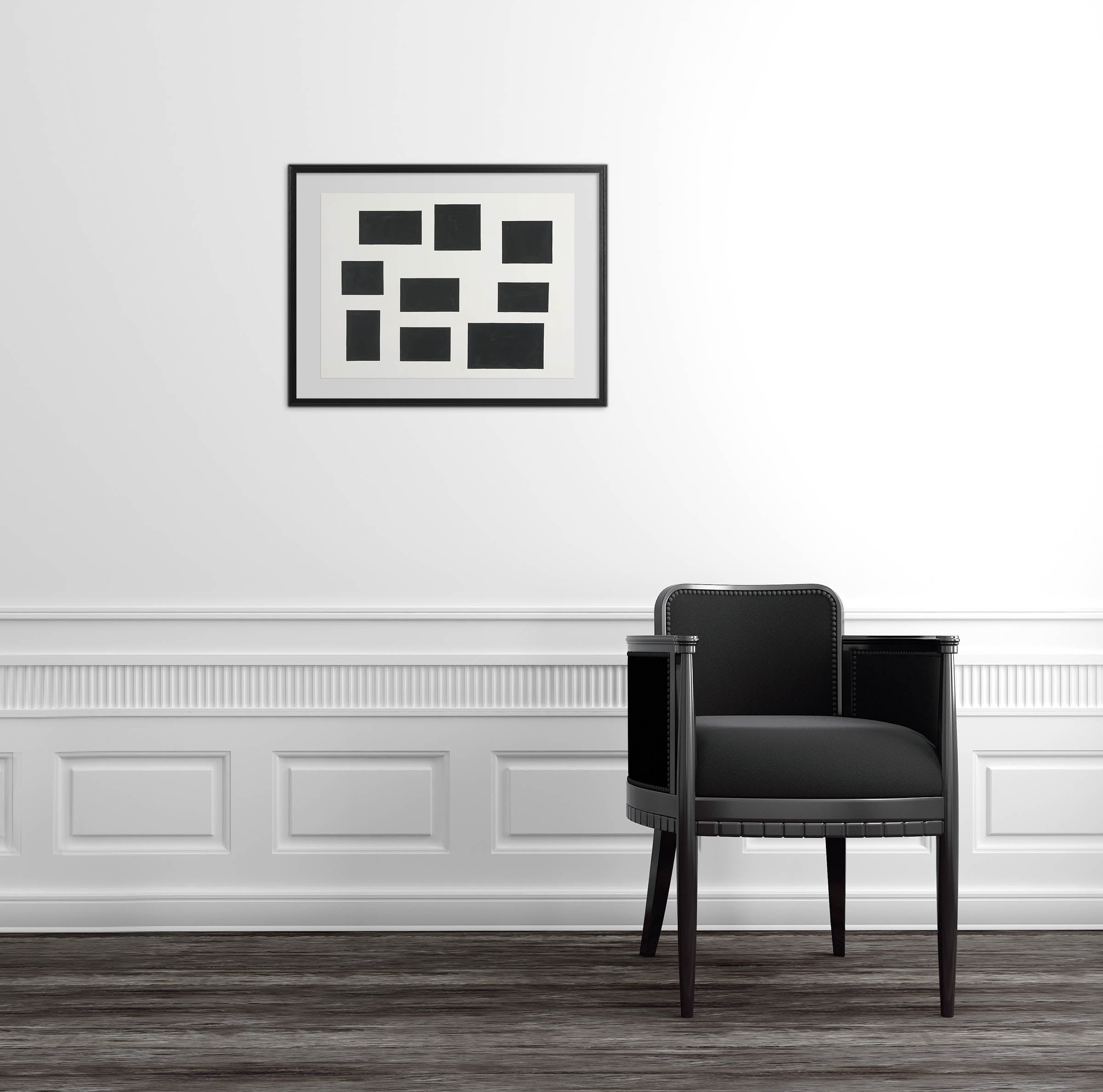 Artwork by Tom McGlynn, Survey 5, Made of Acrylic on Fabriano paper 
