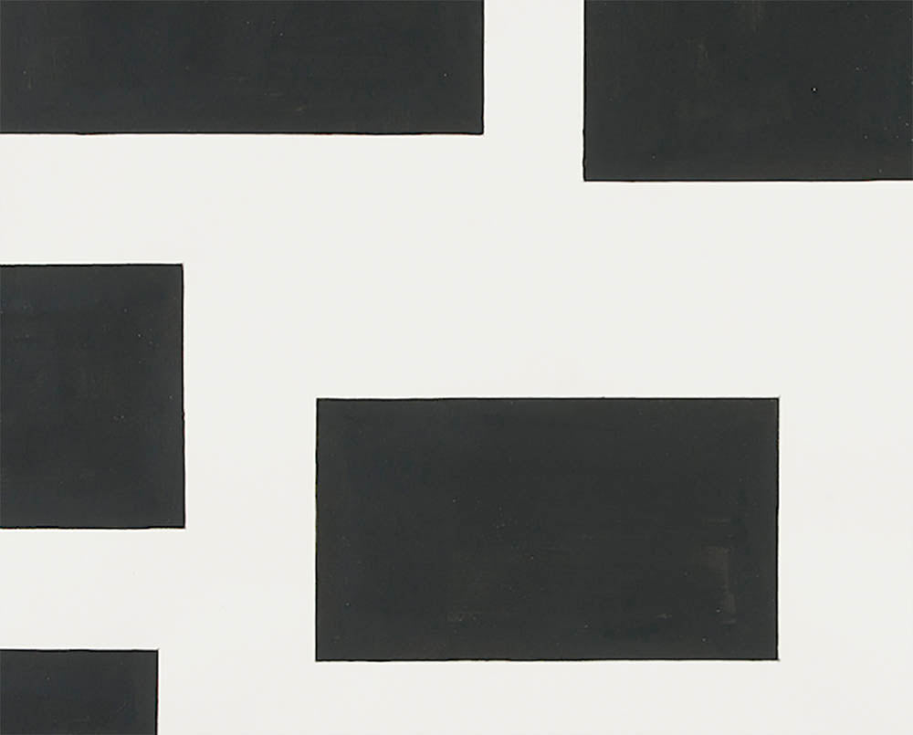 Artwork by Tom McGlynn, Survey 5, Made of Acrylic on Fabriano paper 