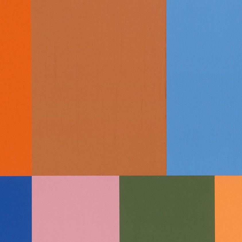 Artwork by Tom McGlynn, Test Pattern 5, Made of Acrylic/gouache on wood 