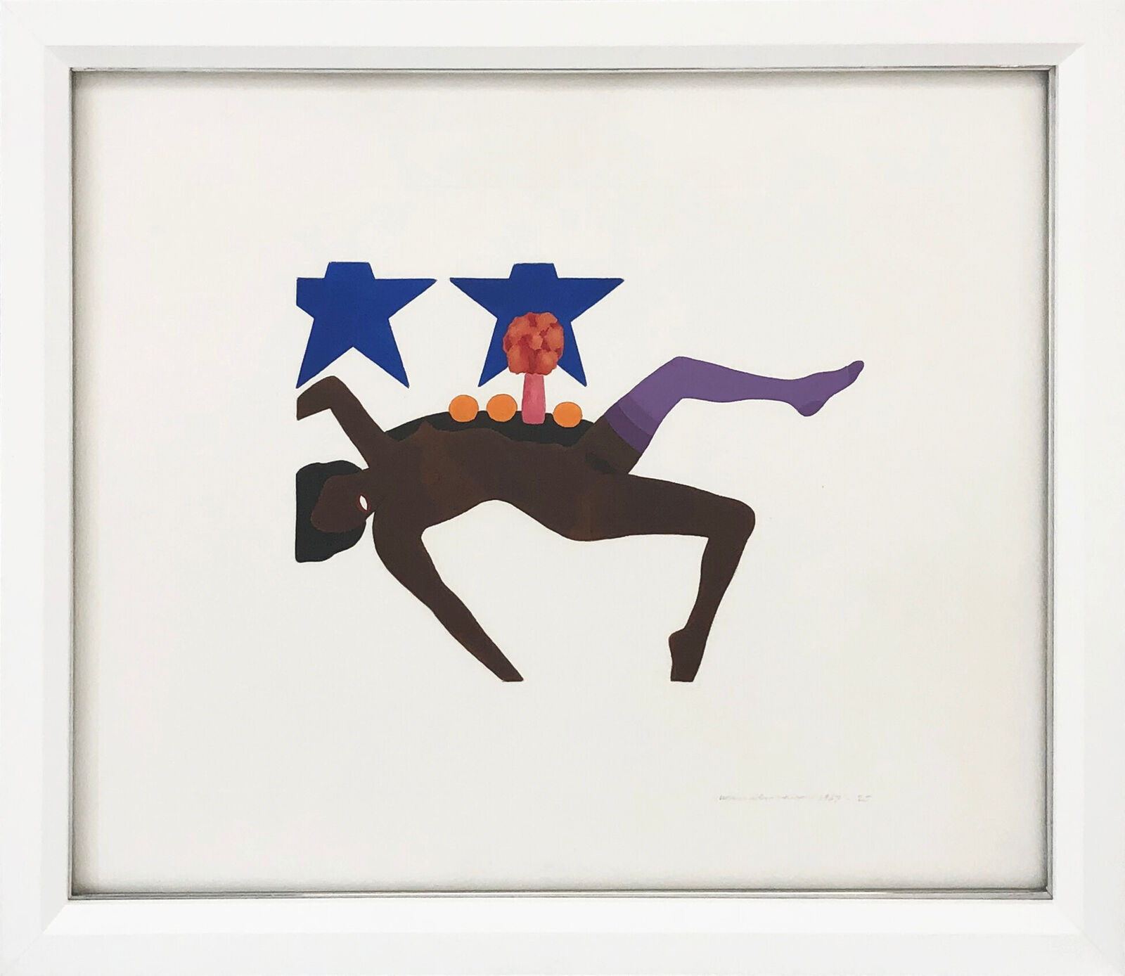 Embossed Nude (unique hand painted on paper) by Tom Wesselmann, 1967