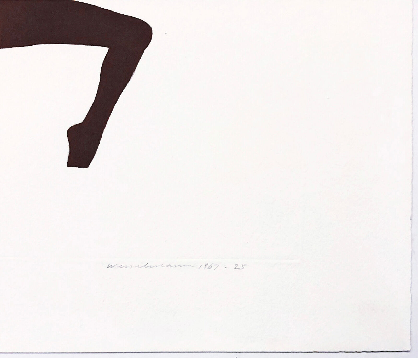 Embossed Nude (unique hand painted on paper)