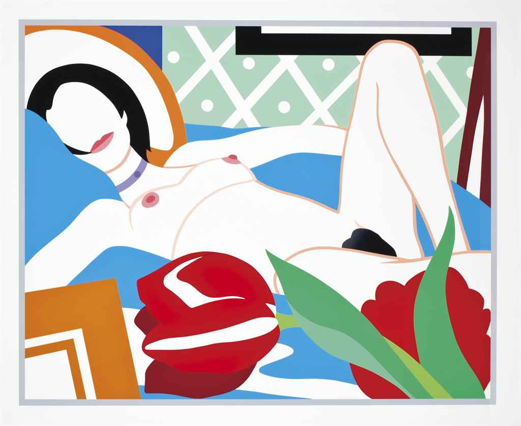 Monica with Tulips by Tom Wesselmann, 1989