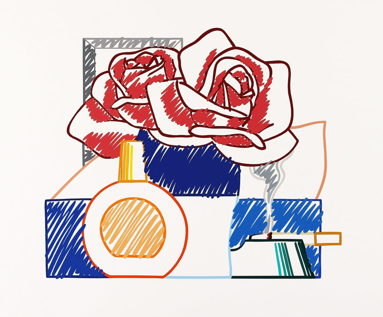 Artwork by Tom Wesselmann, SCRIBBLE VERSION OF STILL LIFE #58, Made of Screenprint 