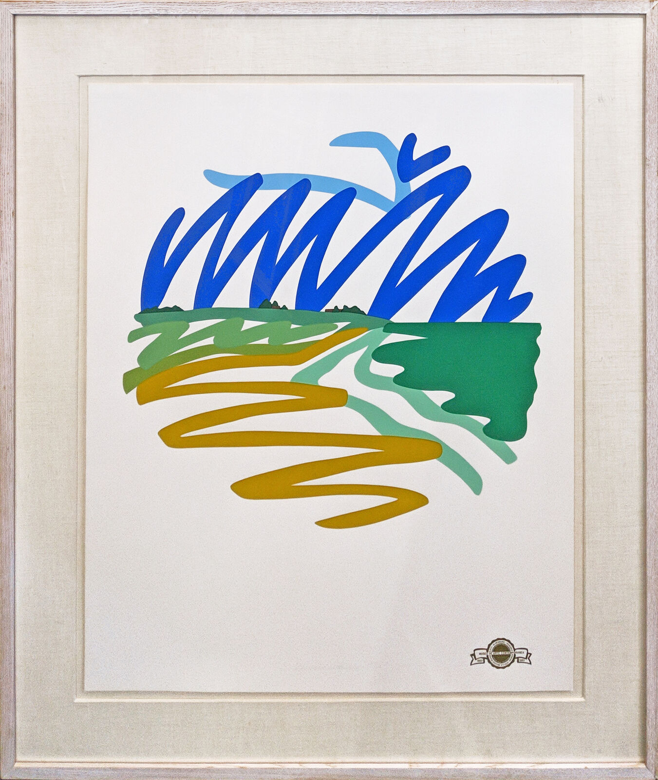 Artwork by Tom Wesselmann, SEASCAPE TONDO, Made of Screenprint 