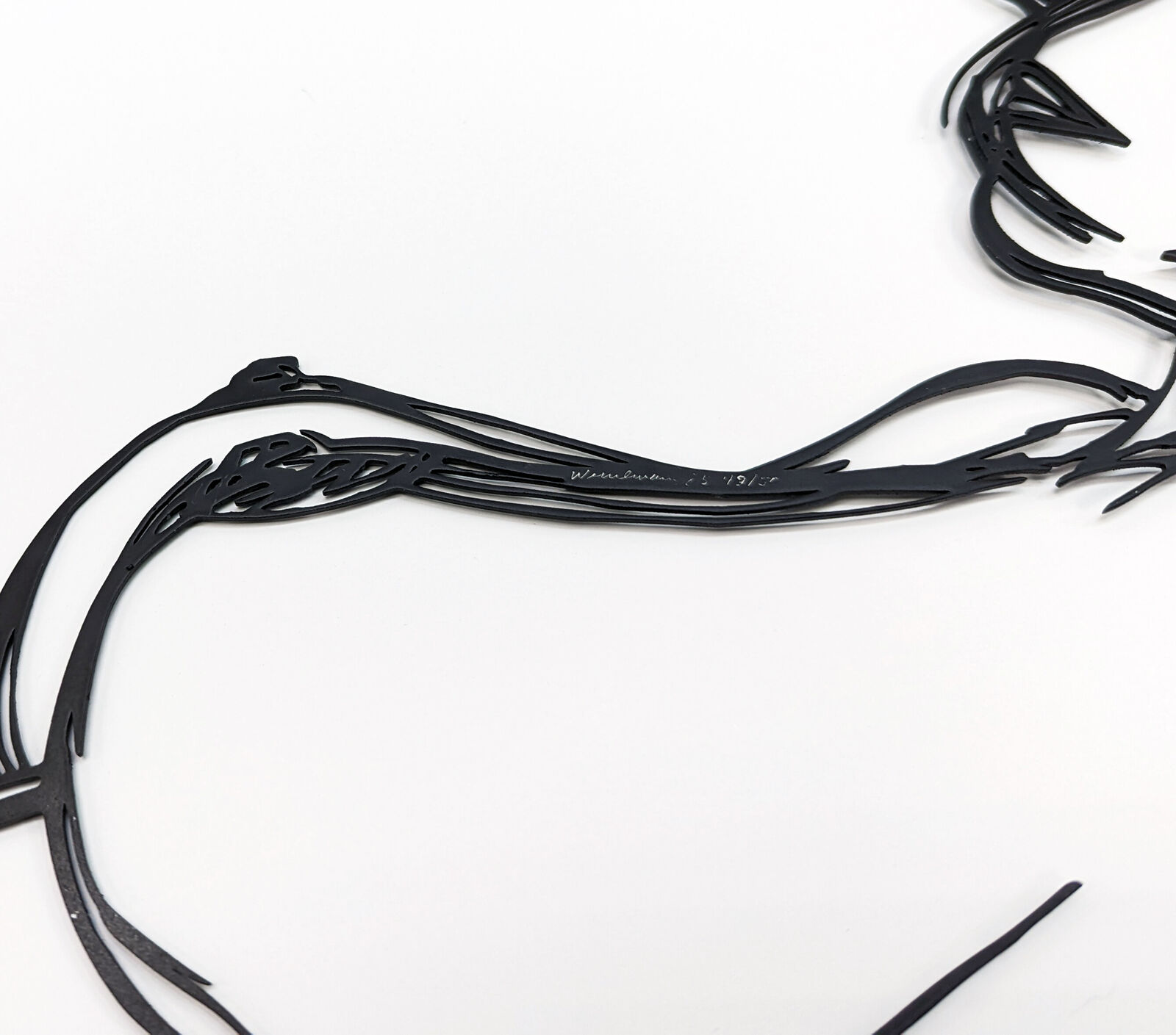 Artwork by Tom Wesselmann, STANDING NUDE (LASER CUT SCULPTURE), Made of Enamel On Steel 