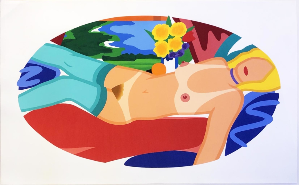 Artwork by Tom Wesselmann, Beautiful Bedroom Kate, Made of Screenprint on Museum Board 
