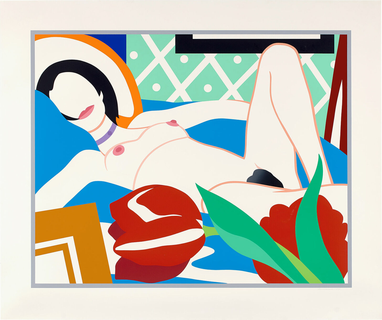Monica Nude With Tulips  by Tom Wesselmann, 1989