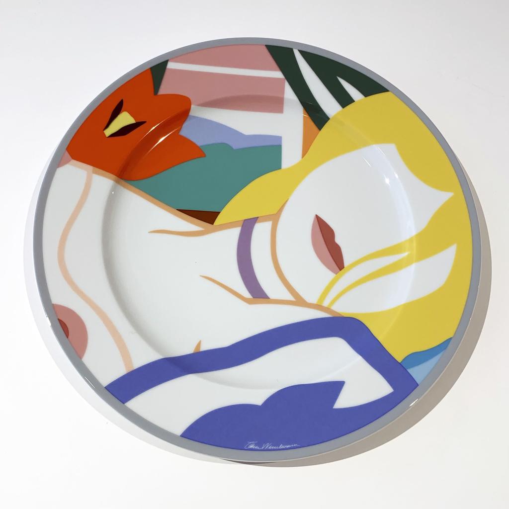 Rosenthal Künstler-Platzteller: Blonde Vivienne by Tom Wesselmann, 1990