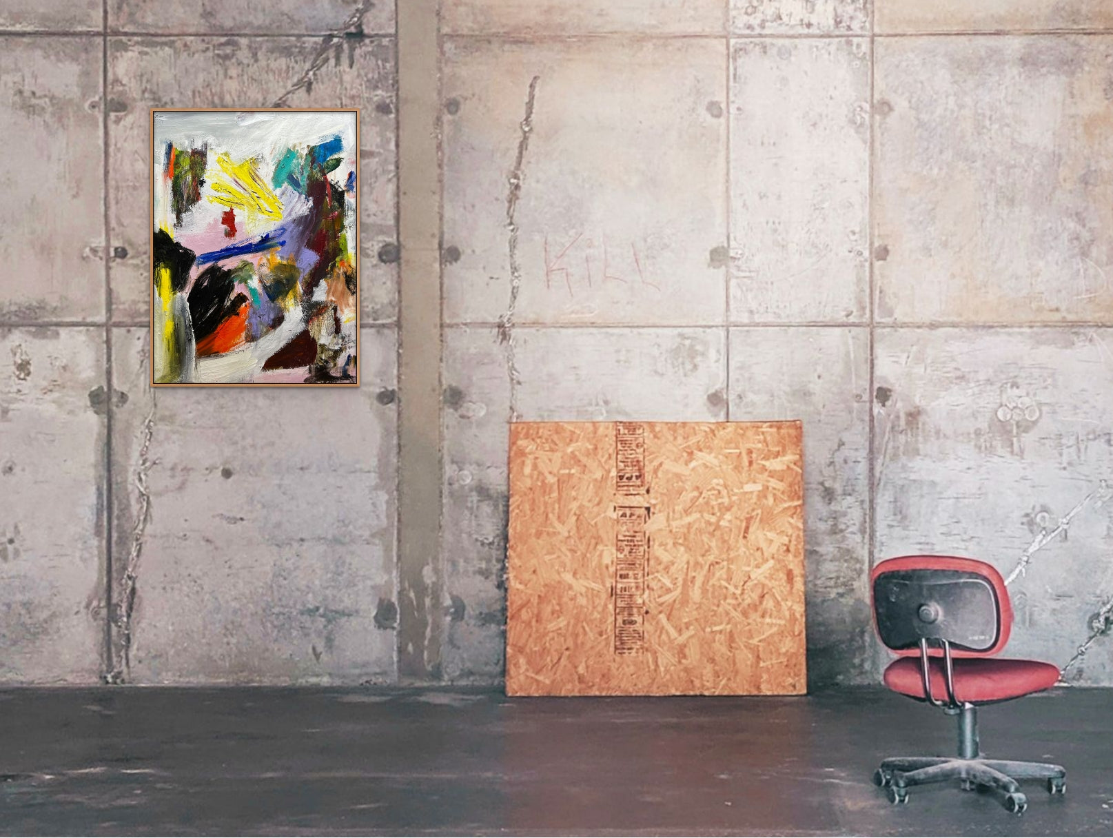 Artwork by Tommaso Fattovich, Clay Pigeons, Made of Oil and acrylic on canvas 