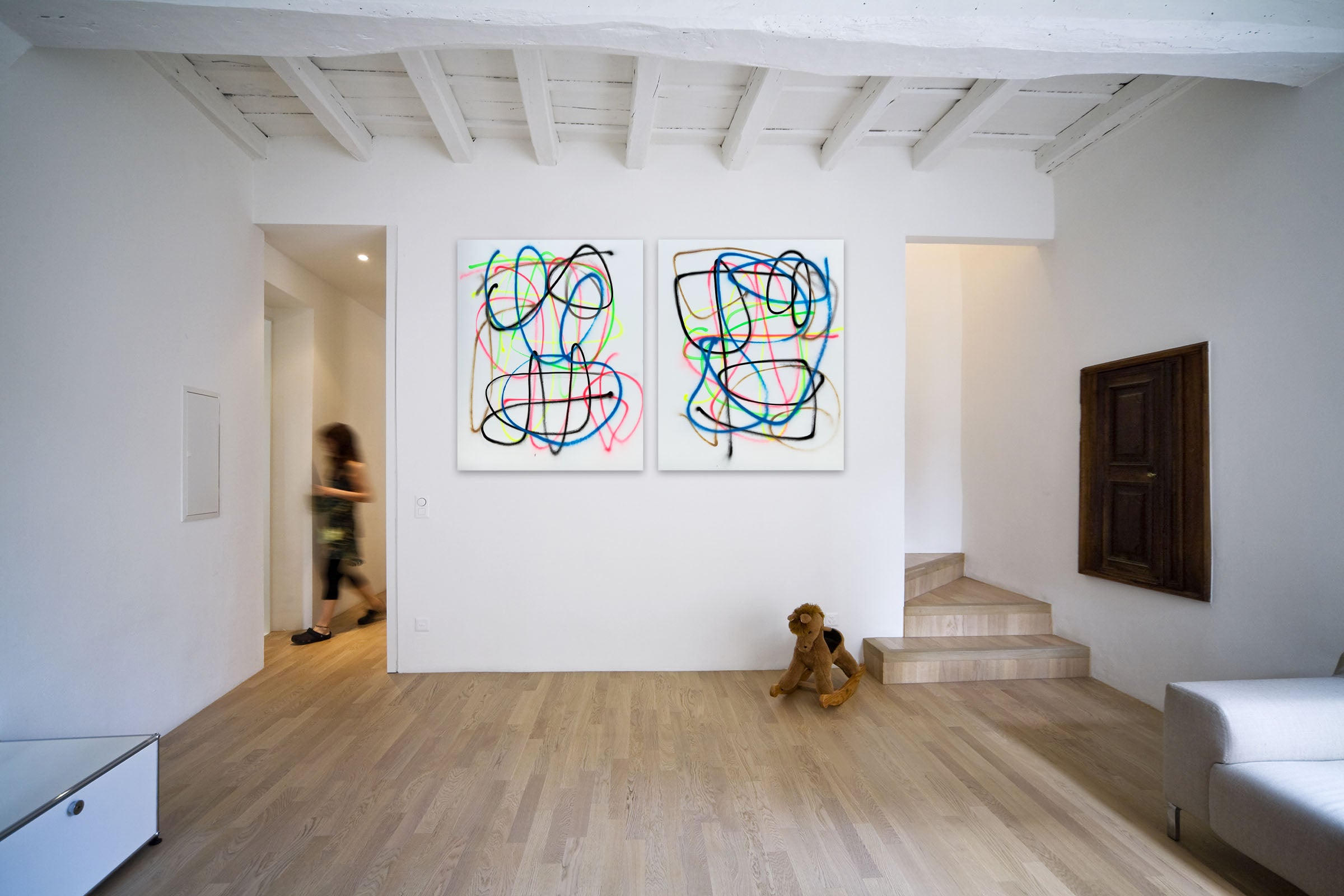 Artwork by Tommaso Fattovich, Judo Chop Freestyle, Made of Acrylic on canvas 