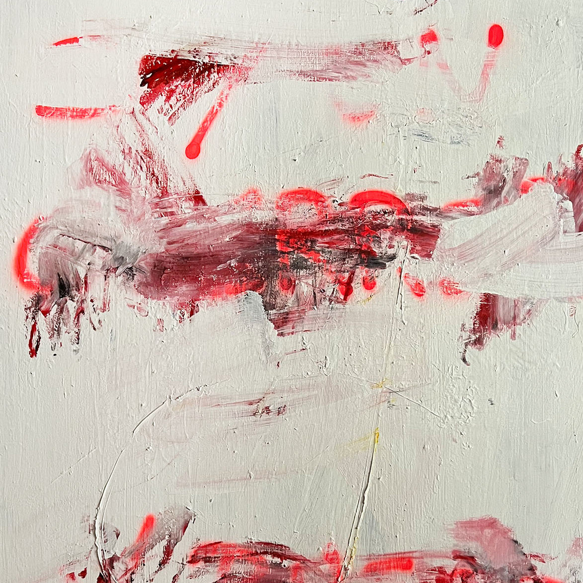 Artwork by Tommaso Fattovich, Soy Un Guerrero. Y Busco Peligro., Made of Oil and acrylic on canvas 