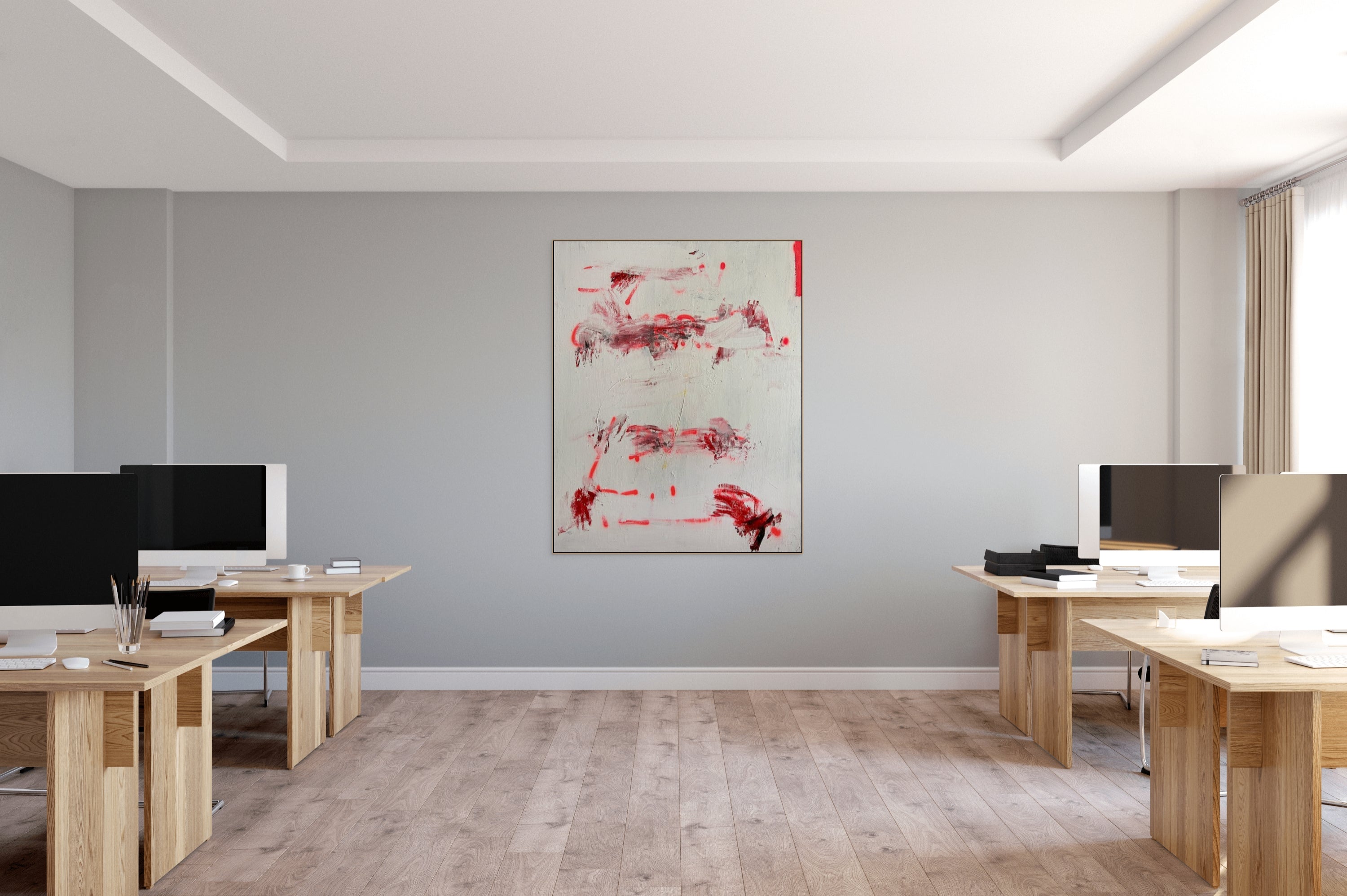 Artwork by Tommaso Fattovich, Soy Un Guerrero. Y Busco Peligro., Made of Oil and acrylic on canvas 