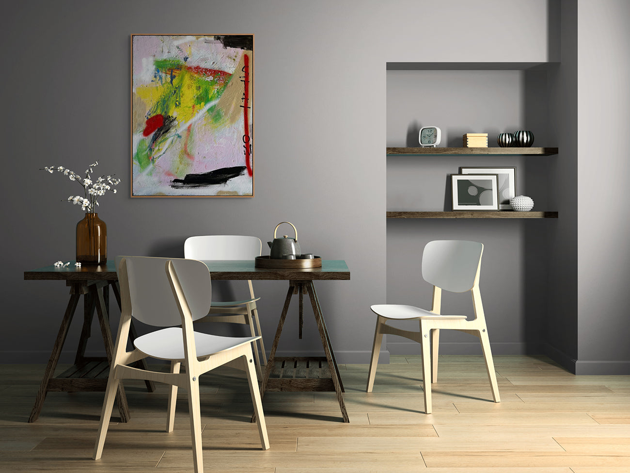 Artwork by Tommaso Fattovich, Station, Made of Oil and acrylic on canvas 