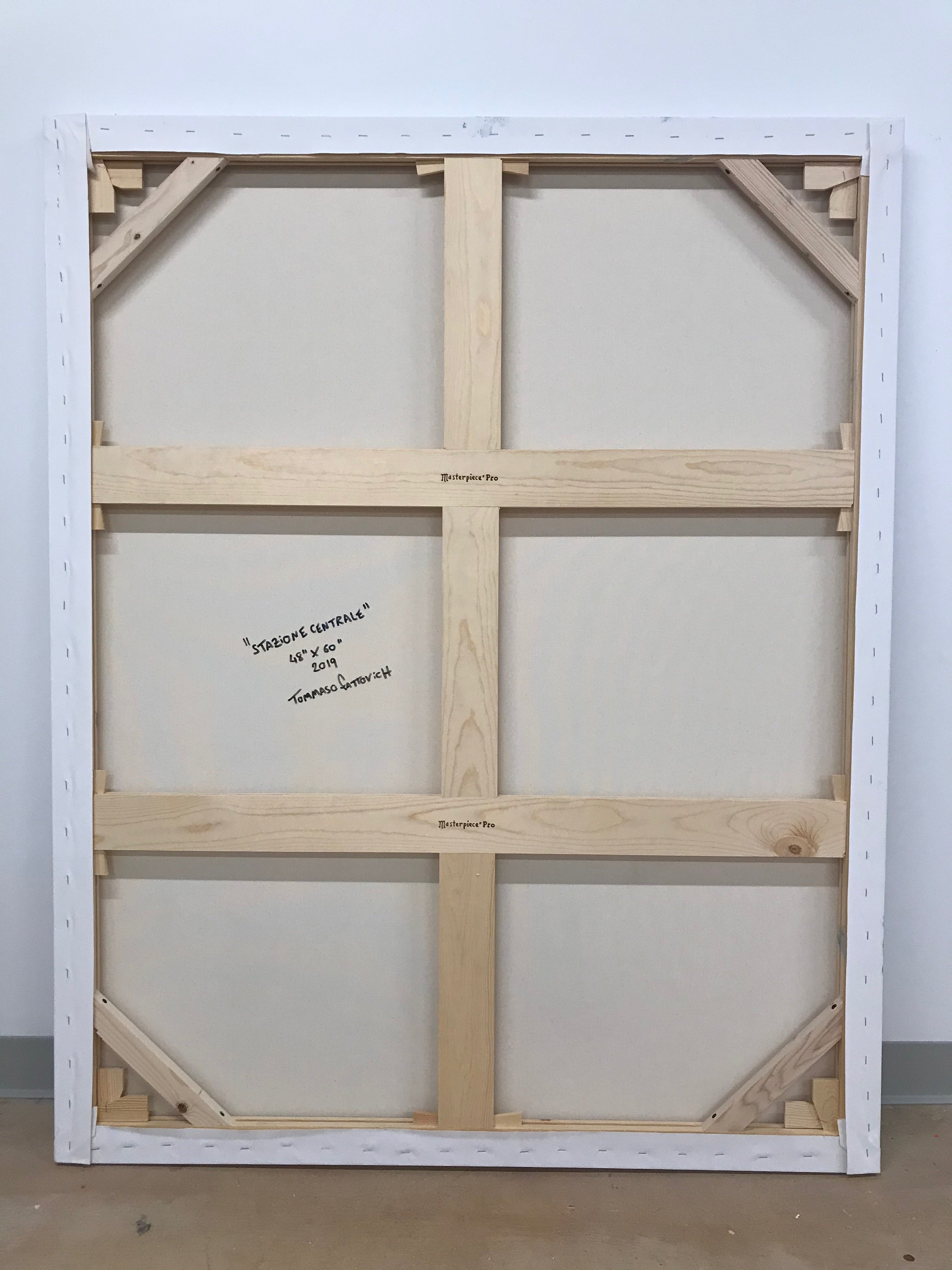 Artwork by Tommaso Fattovich, Stazione Centrale, Made of Mixed media on canvas 