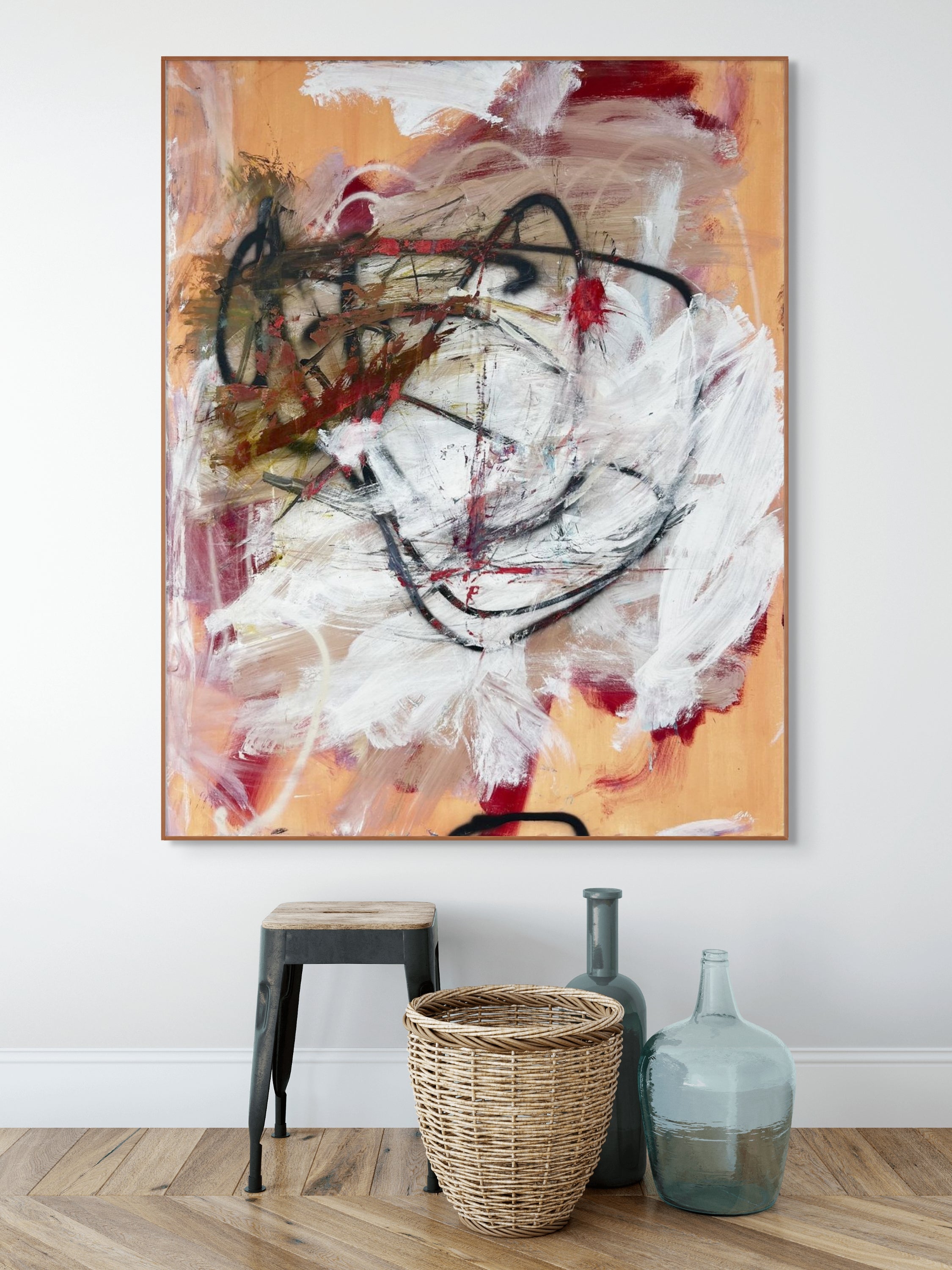 Artwork by Tommaso Fattovich, Wild Strawberry, Made of Oil and acrylic on canvas 