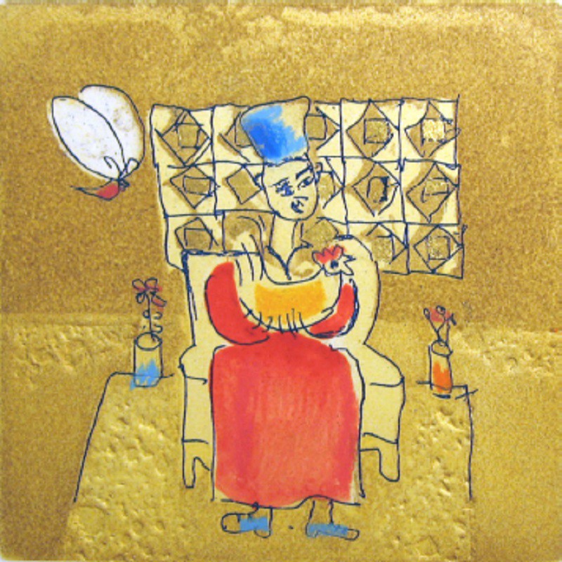La nonna con la gallina II by Tonino Guerra, 2010