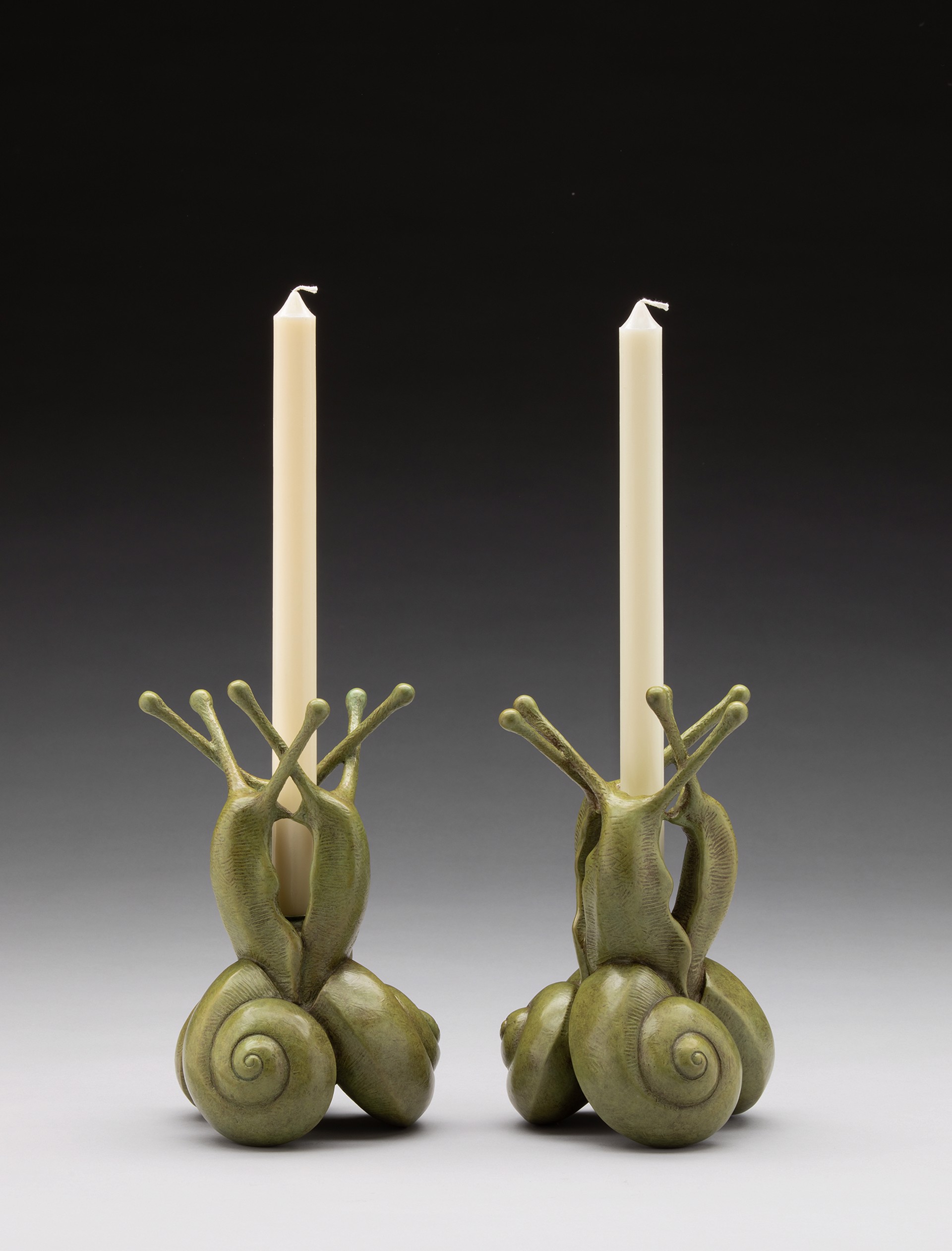 Snail Dance Candle Holders by Tony Hochstetler, 2024